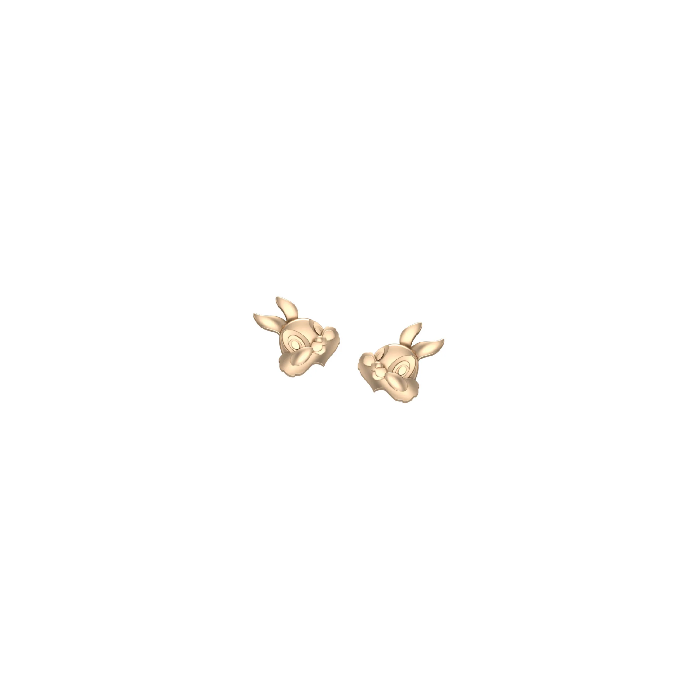 Miss Bunny Gold Studs - Image 2