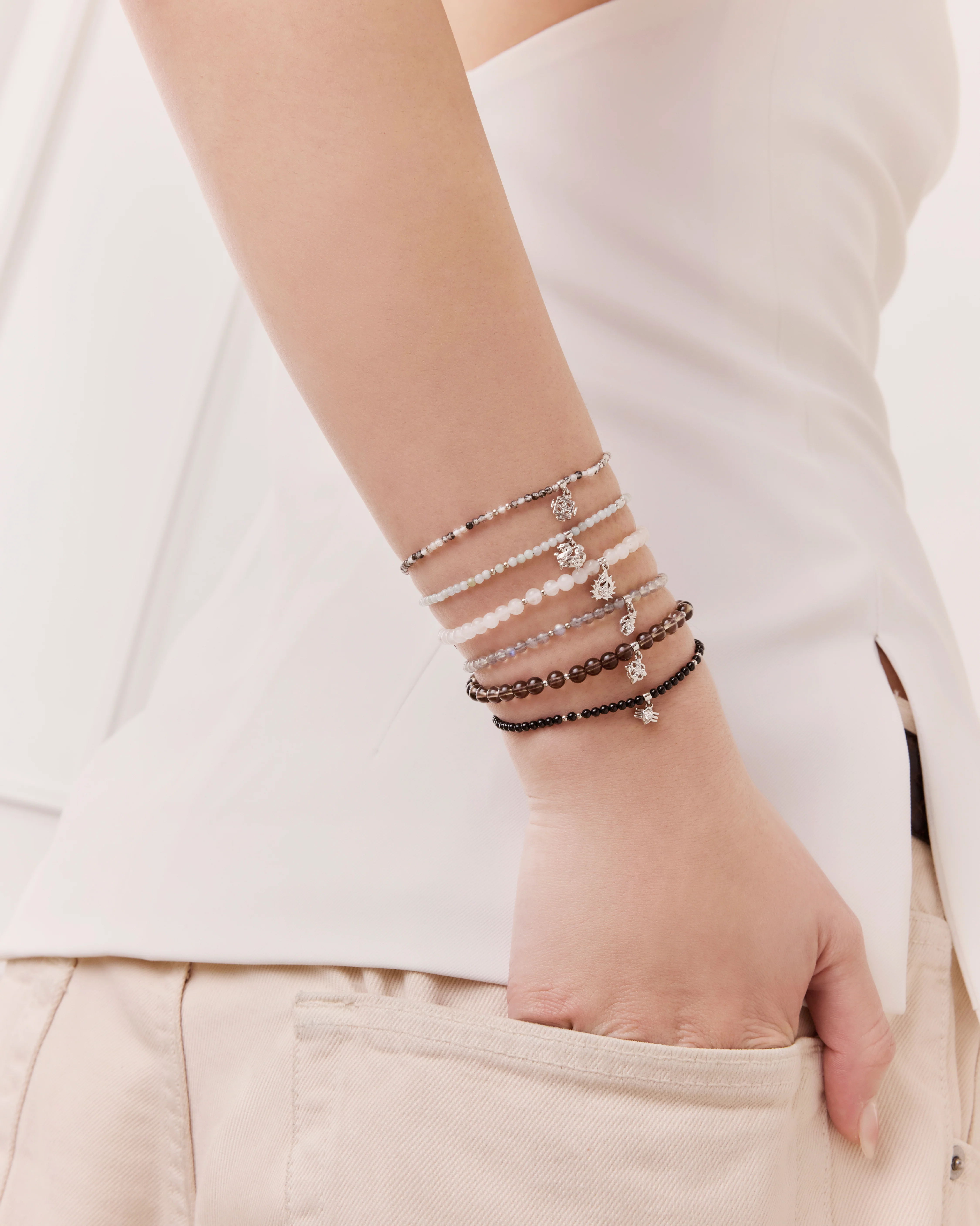 Nezha Smoky Quartz All-around Bracelet - Image 10