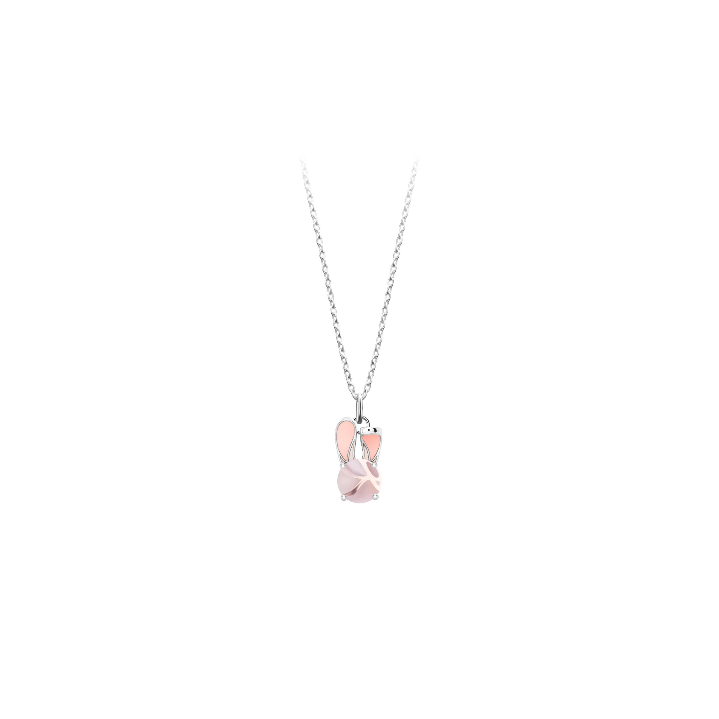 Disney Zootopia Nick Ears and Citrine CZ & Judy Ears and Cherry Quartz CZ Necklace - Image 4