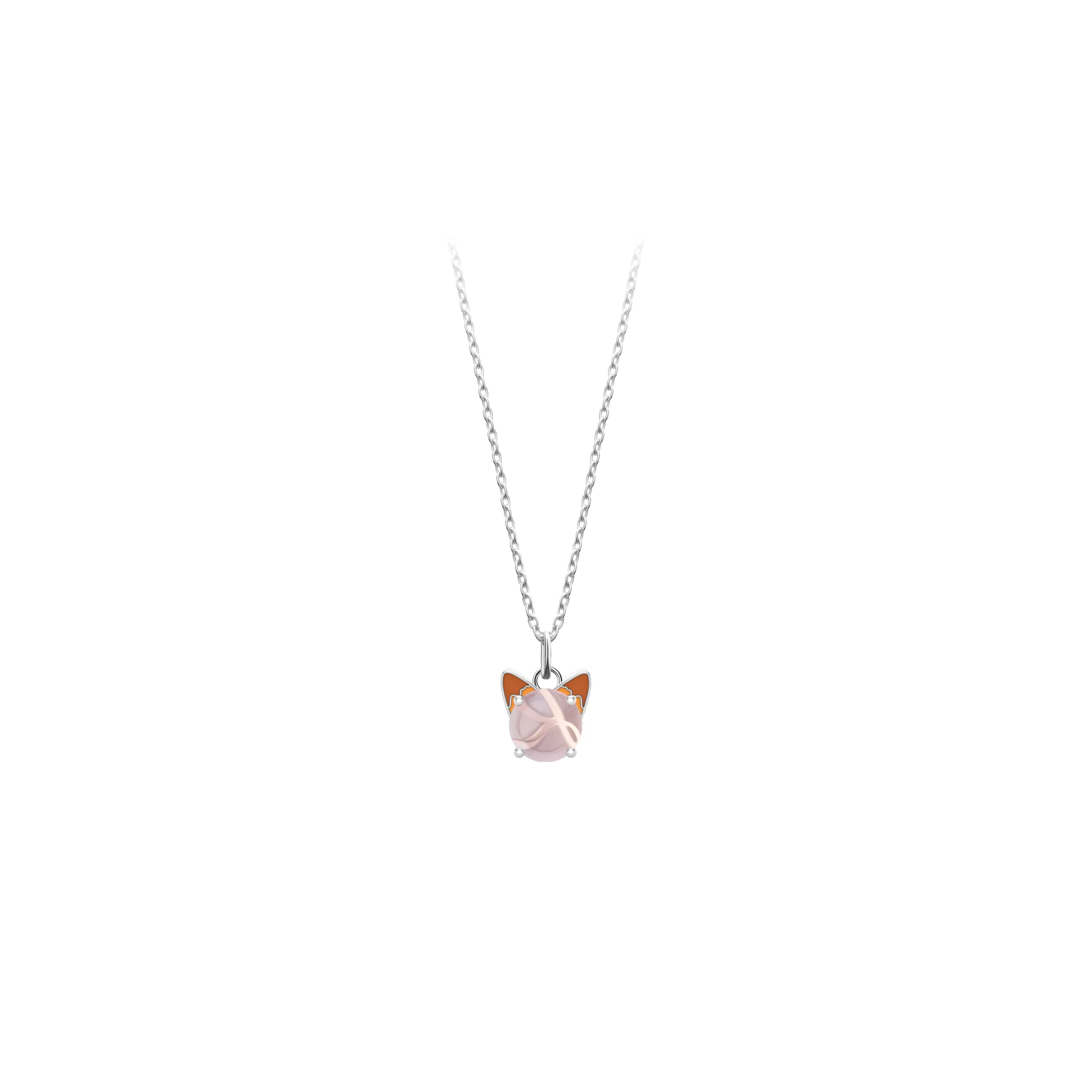 Disney Zootopia Nick Ears and Citrine CZ & Judy Ears and Cherry Quartz CZ Necklace - Image 6