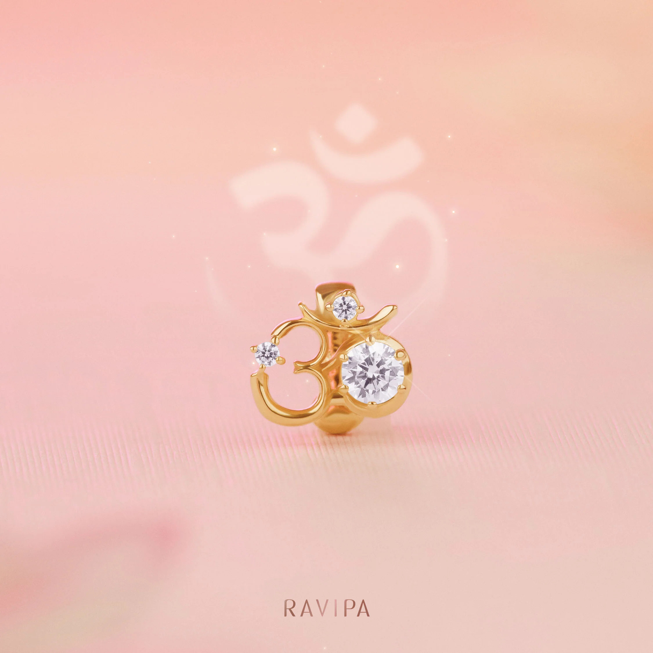 Om Diamond Charm - Image 4