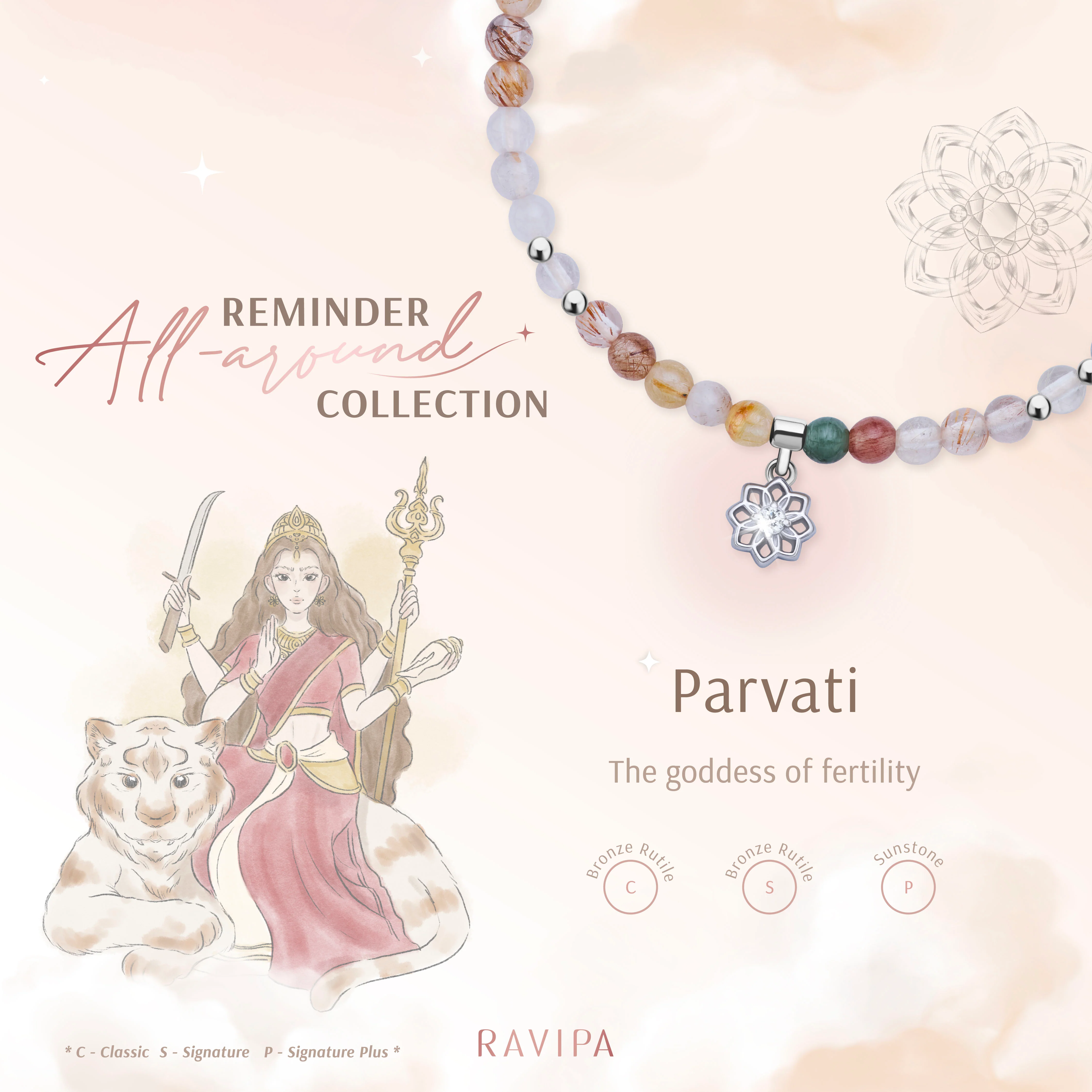 Parvati Bronze Rutile All-around Bracelet - Image 10