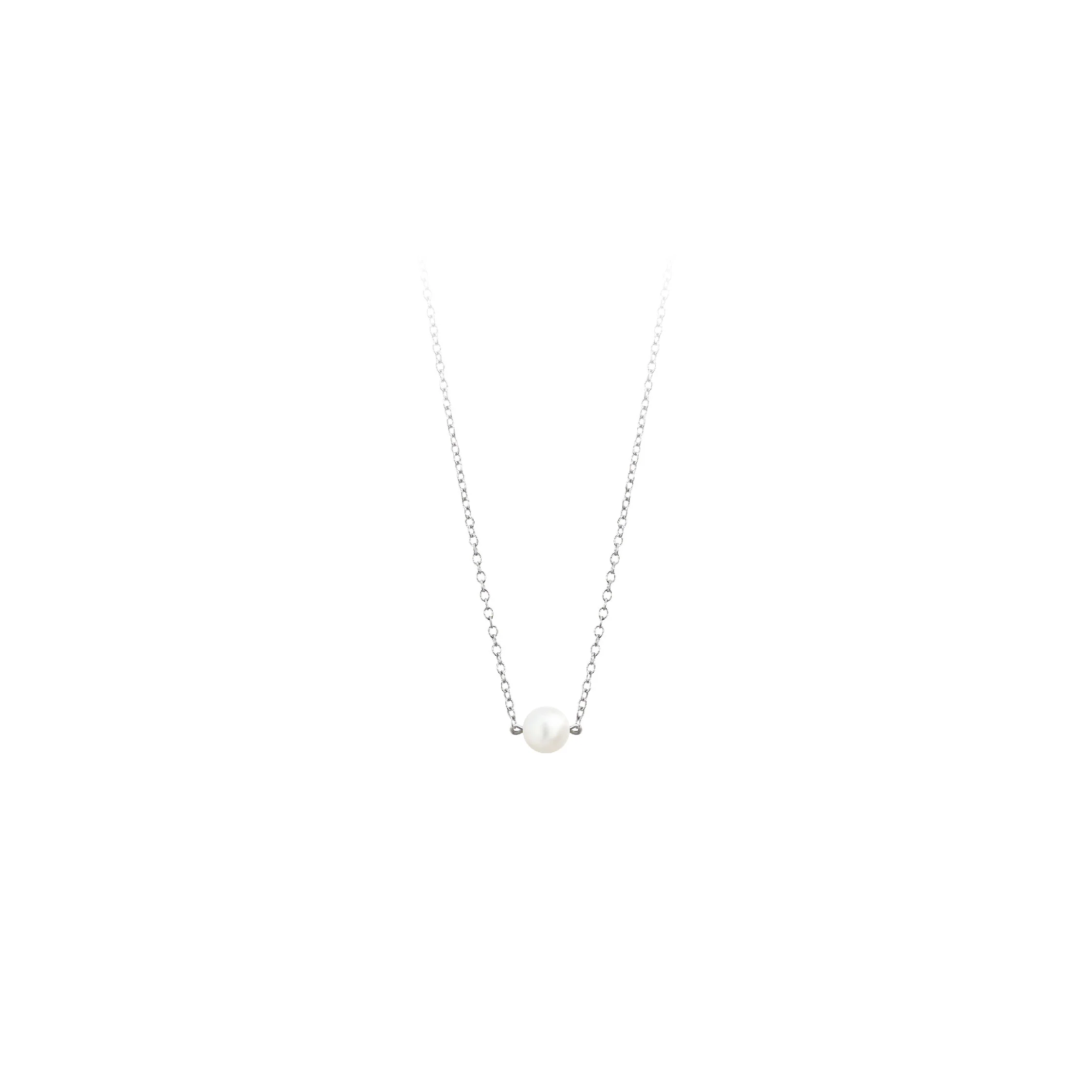 Single Marshmallow Pearl Necklace - Image 4