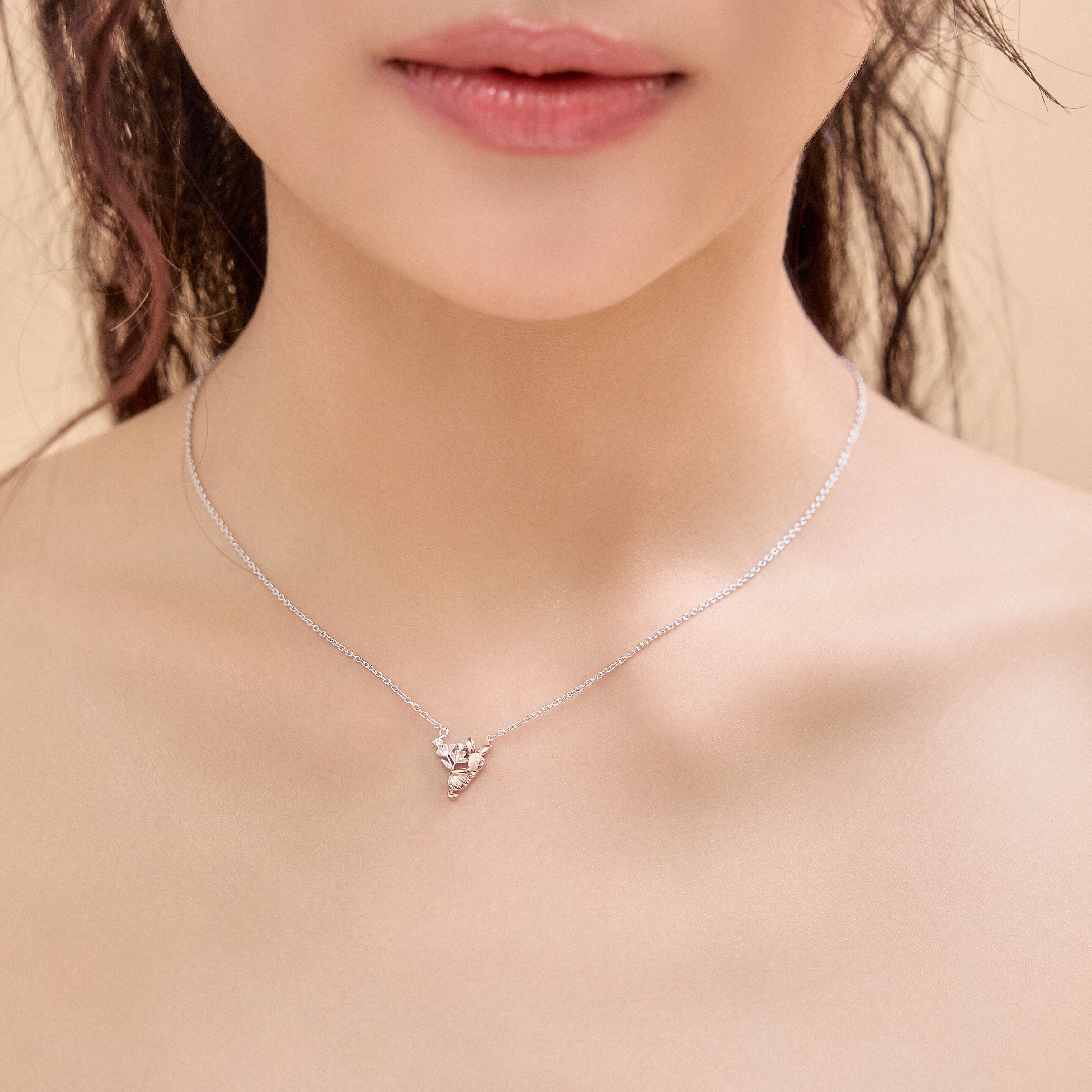 Piglet Pink Blossom Necklace - Image 4