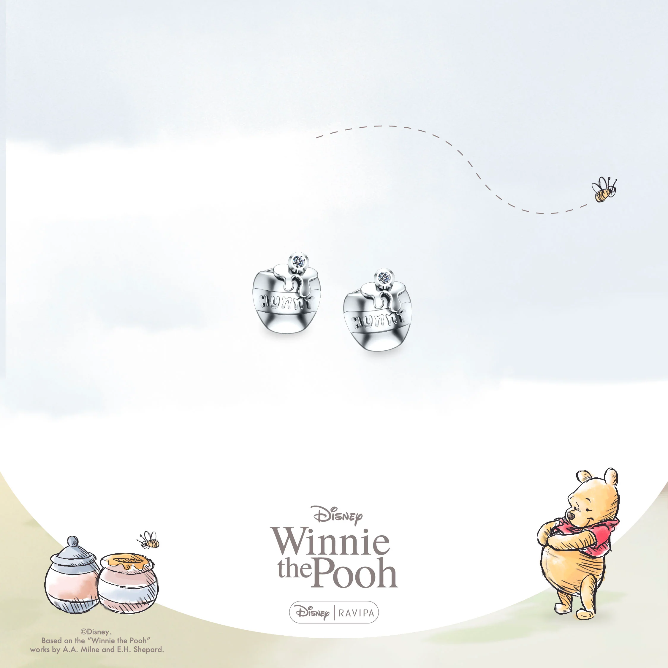 Winnie The Pooh Hunny Pot Studs - Image 3