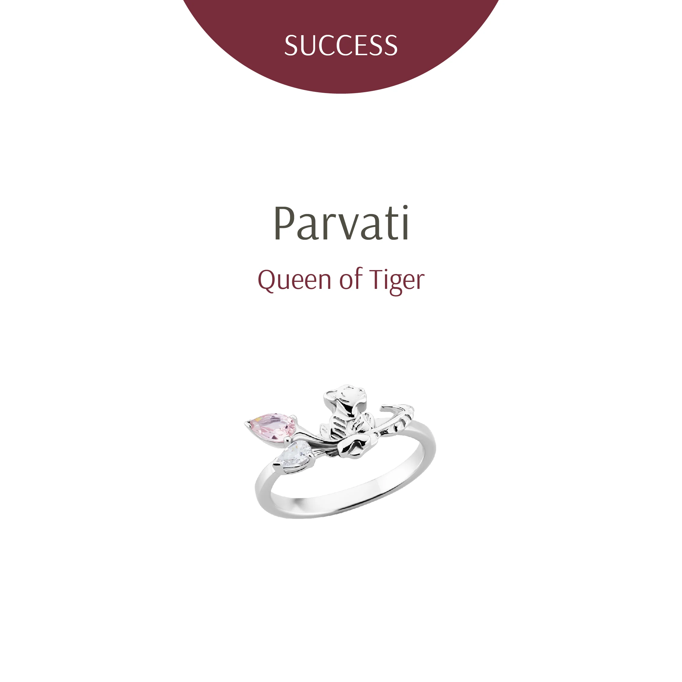 Queen of Tiger Silver Ring - Image 2