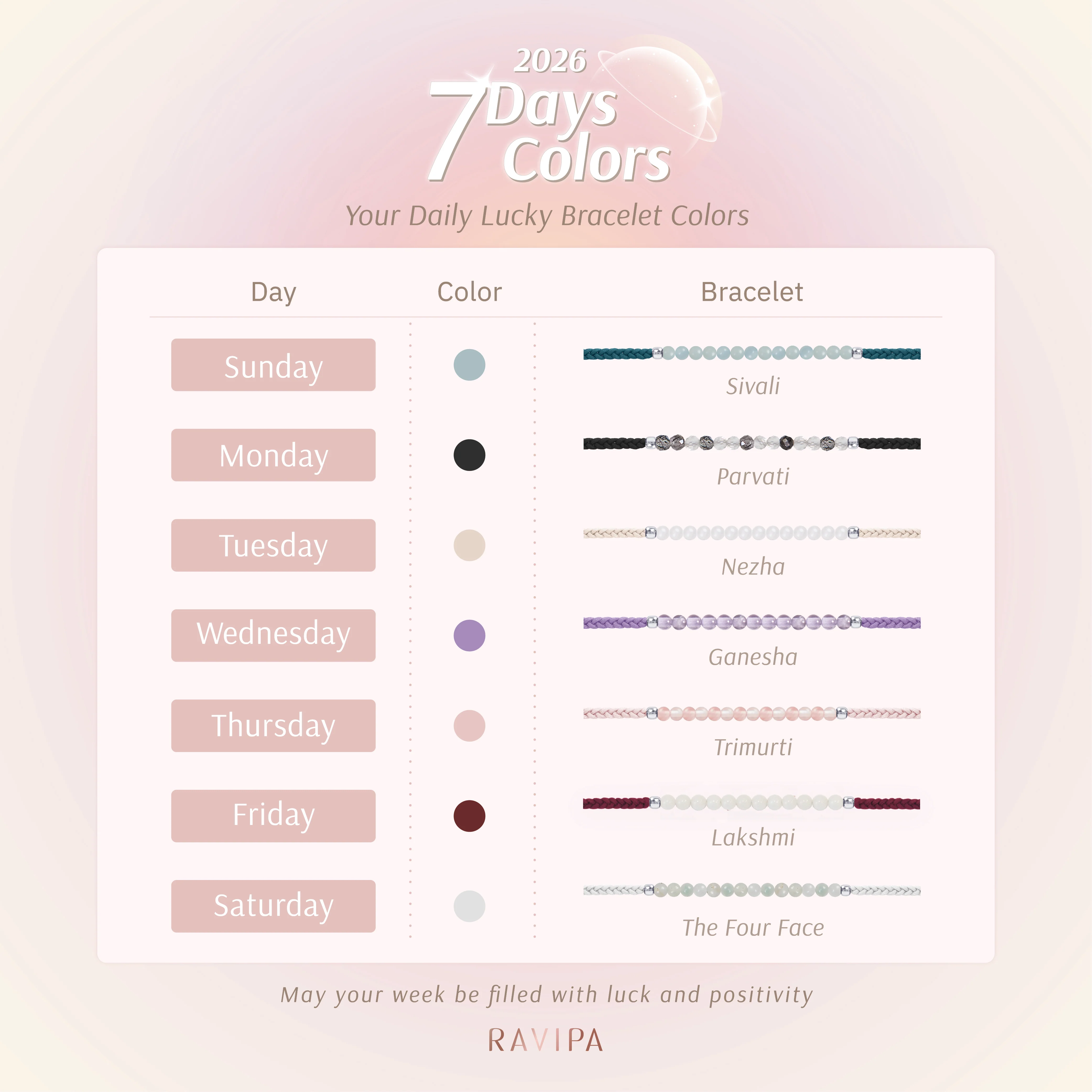 RAVIPA 7 days 7 colors Bracelet - Image 4