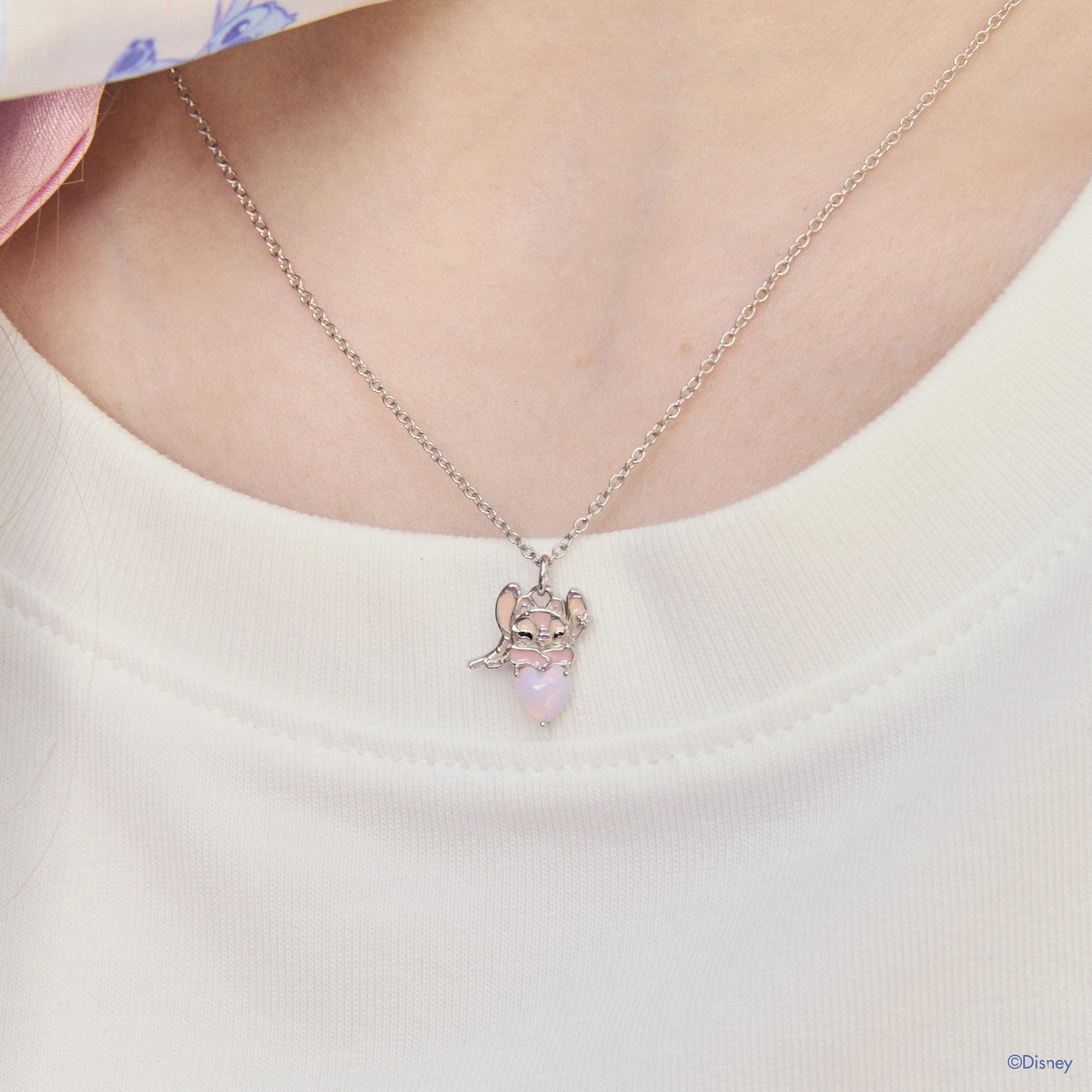 RAVIPA Disney Stitch Angel and Cherry Quartz Necklace - Image 5
