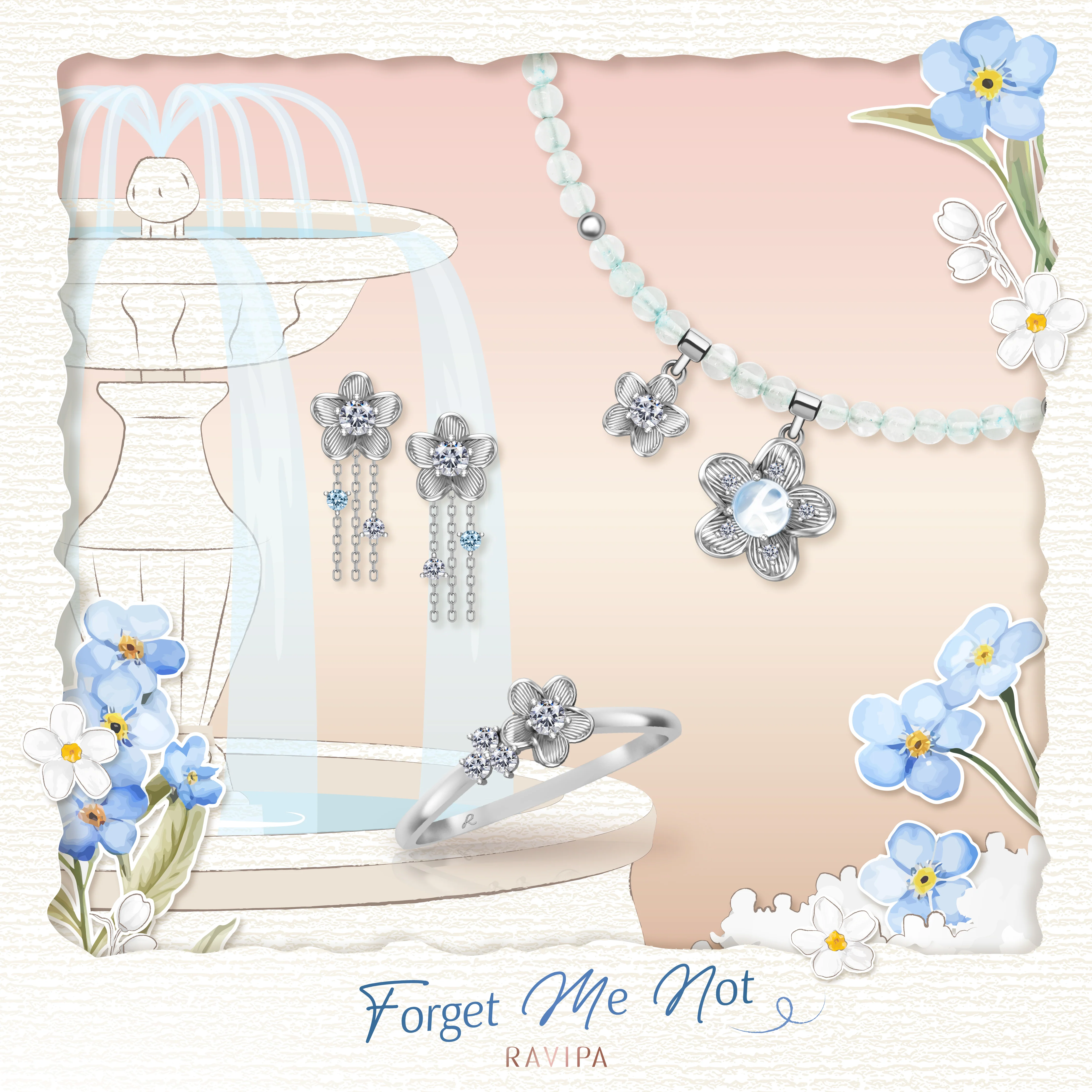 RAVIPA Forget Me Not Diamond Ring - Image 6