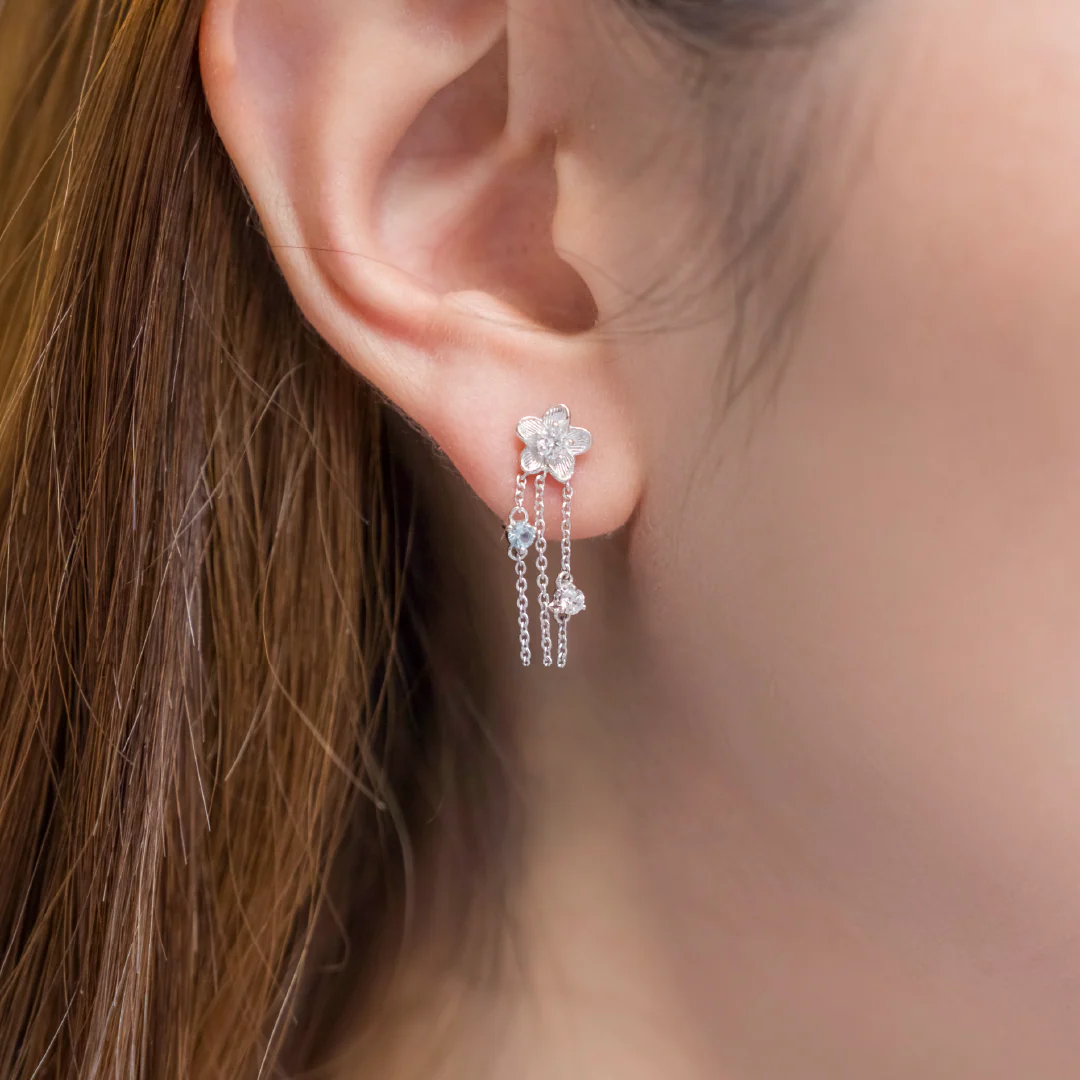 RAVIPA Forget Me Not Drop Earrings - Image 3
