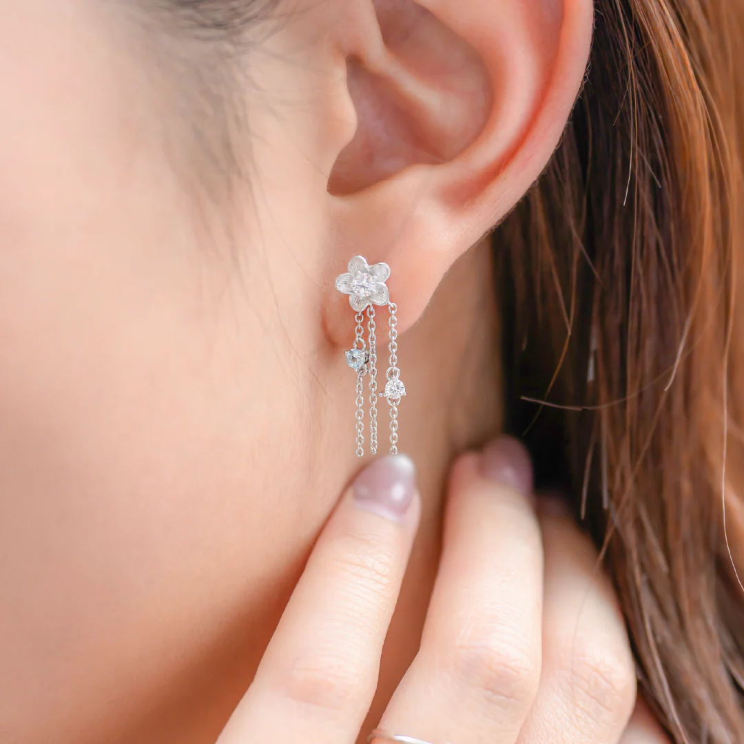 RAVIPA Forget Me Not Drop Earrings - Image 4