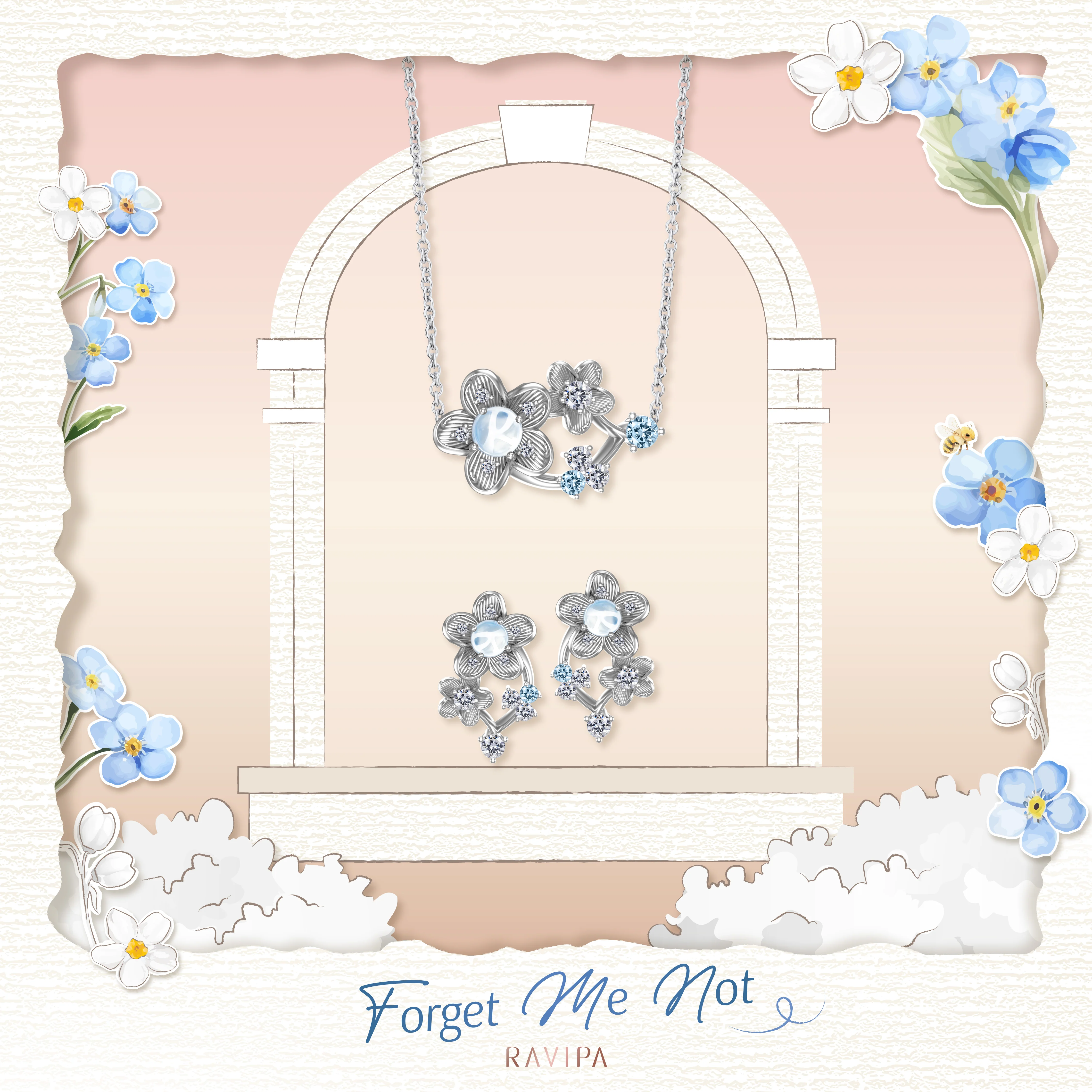 RAVIPA Forget Me Not Necklace - Image 11