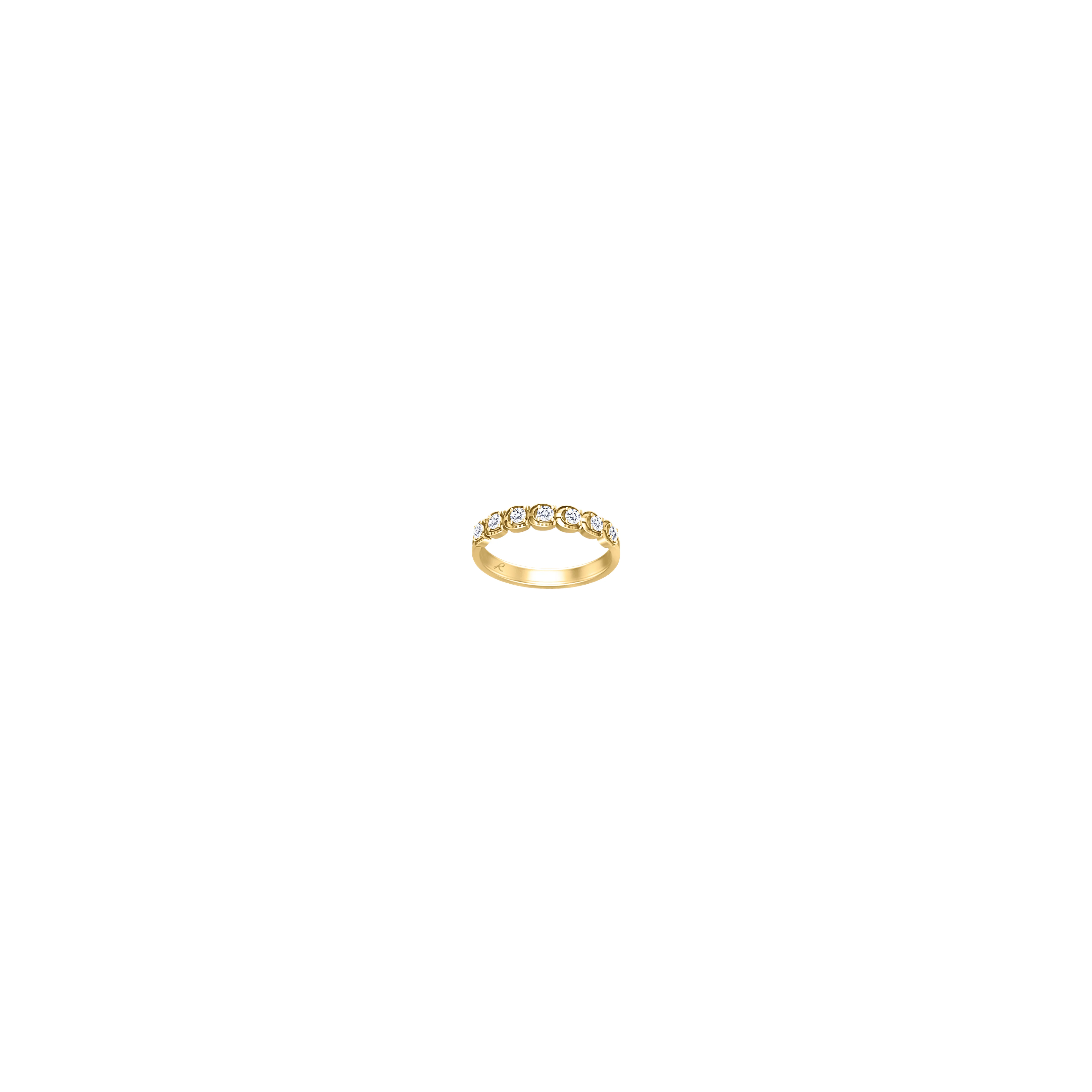 RAVIPA SEK THAO Horseshoe 7 Diamonds Ring - Image 6