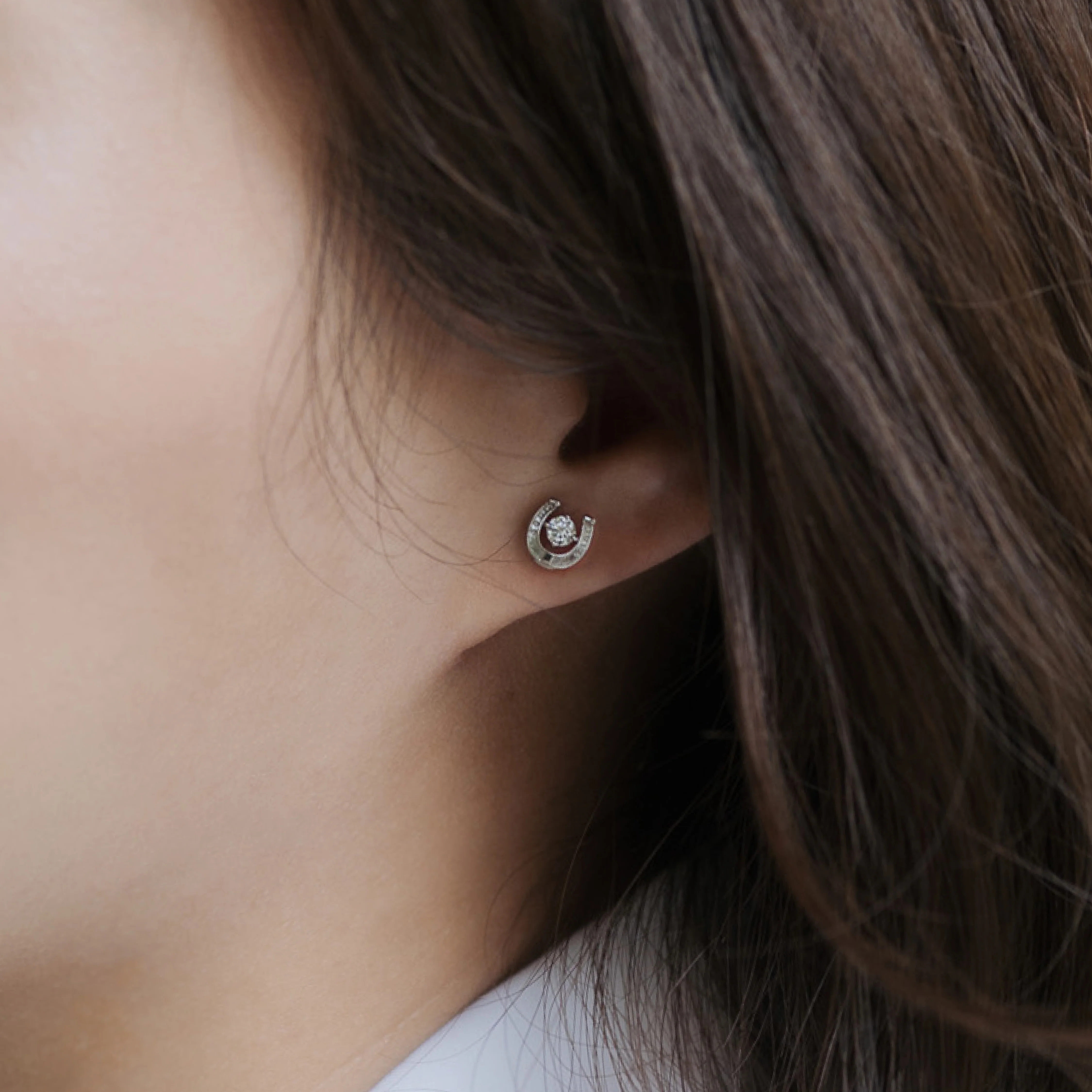 RAVIPA SEK THAO Horseshoe Diamond Studs - Image 3