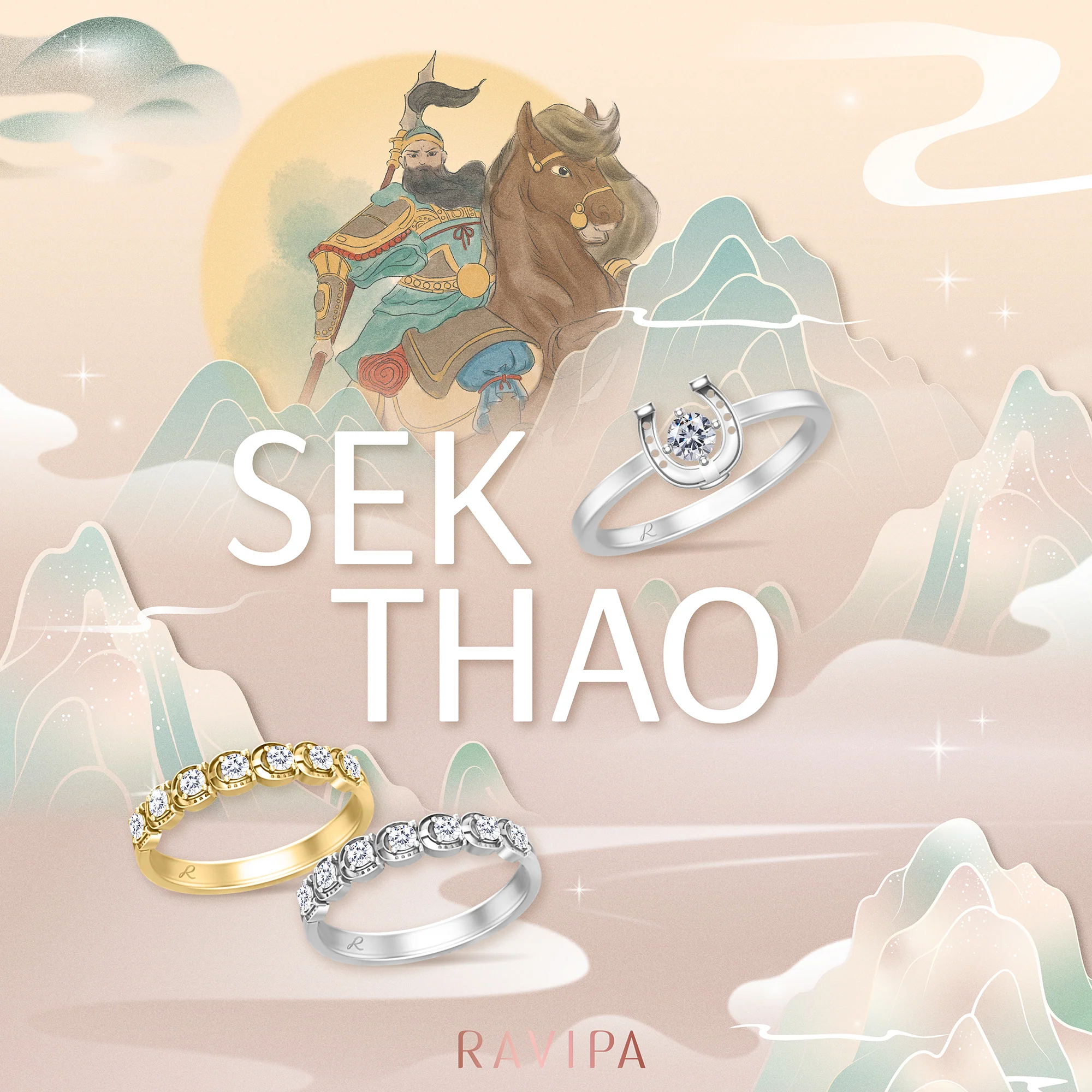 RAVIPA SEK THAO Horseshoe Diamonds Ring - Image 4