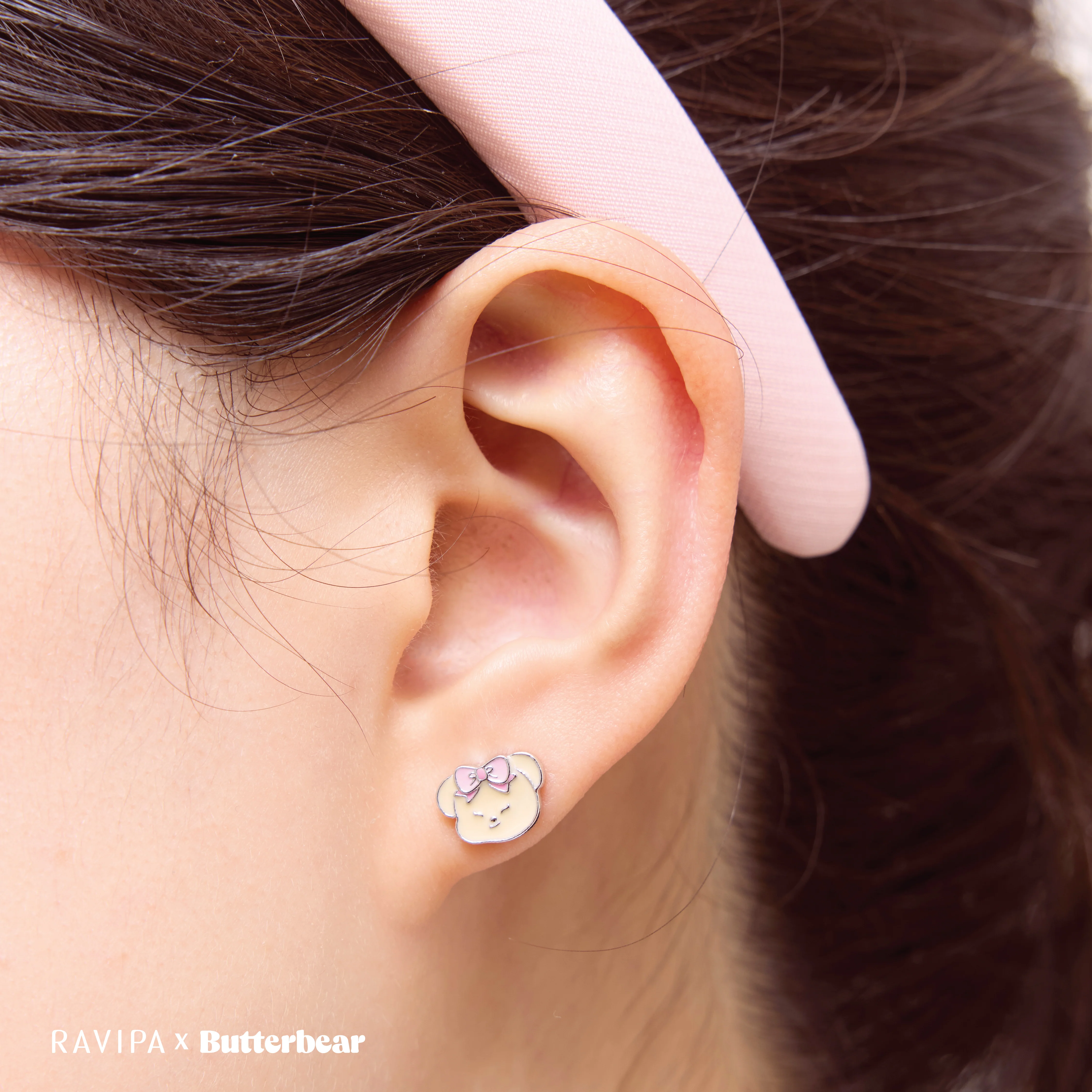 RAVIPA x Butterbear - Butterful Bear Studs - Image 3