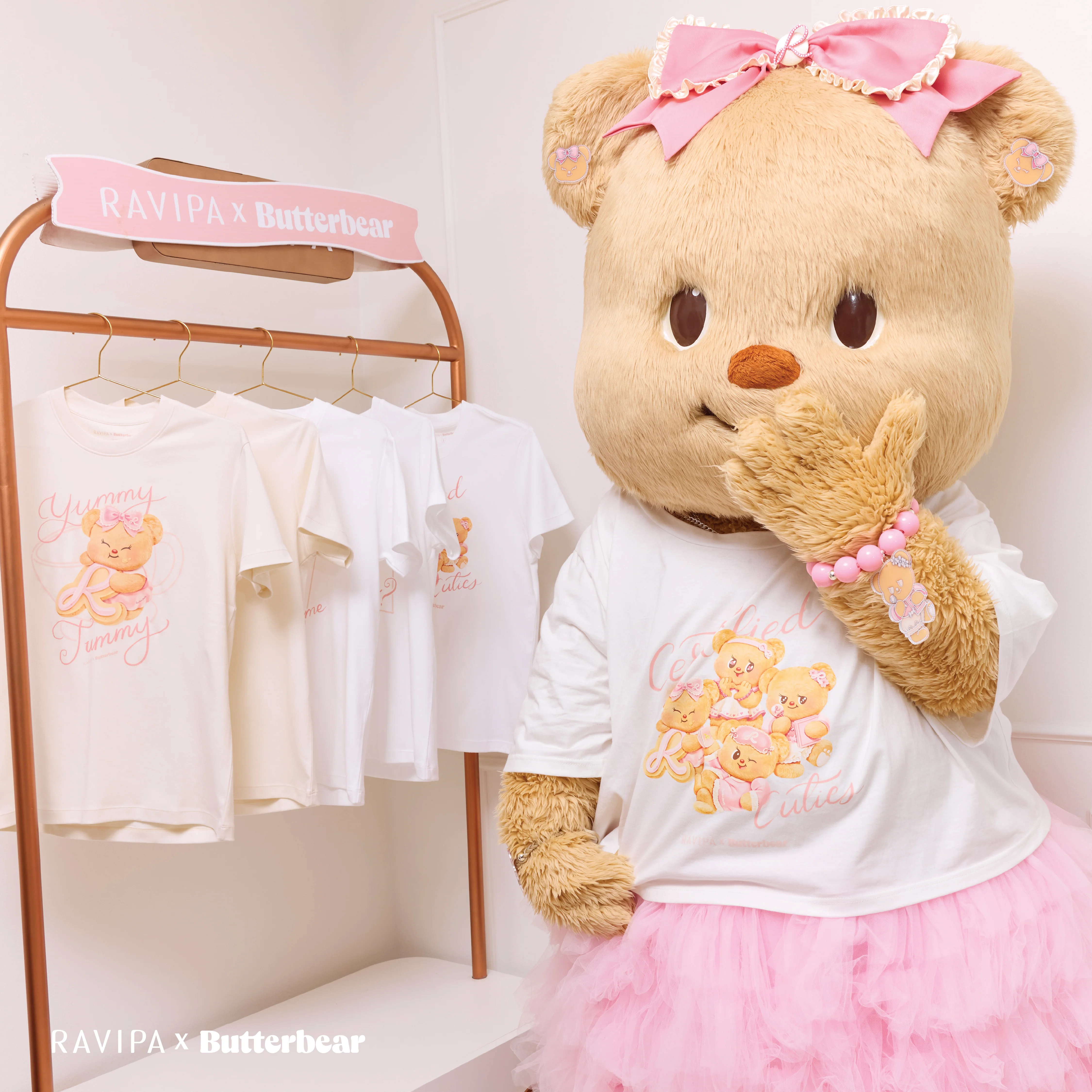 RAVIPA x Butterbear - Butterful Bear T-Shirt - Image 4