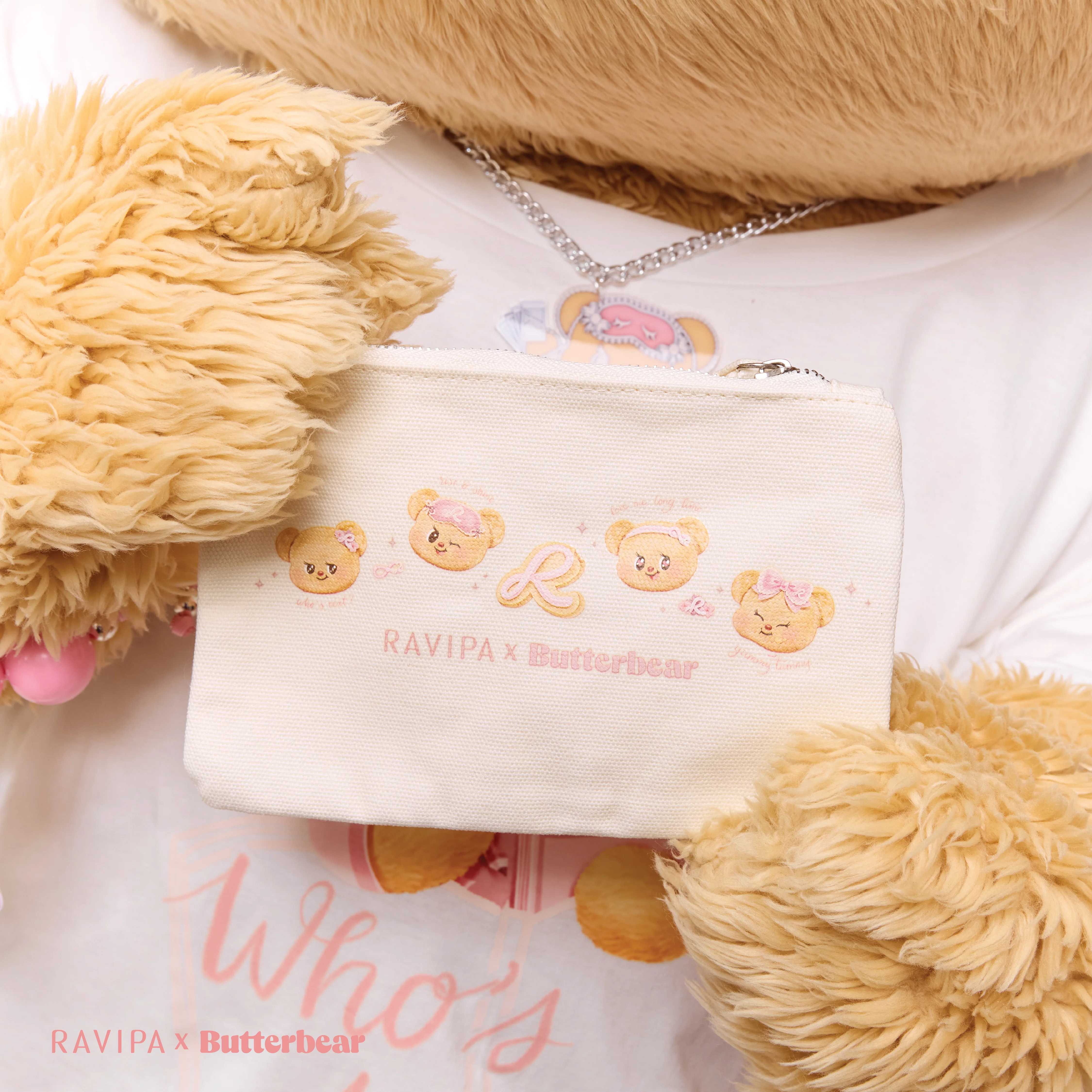 RAVIPA x Butterbear - Butterfull Bear Zip Pouch - Image 8