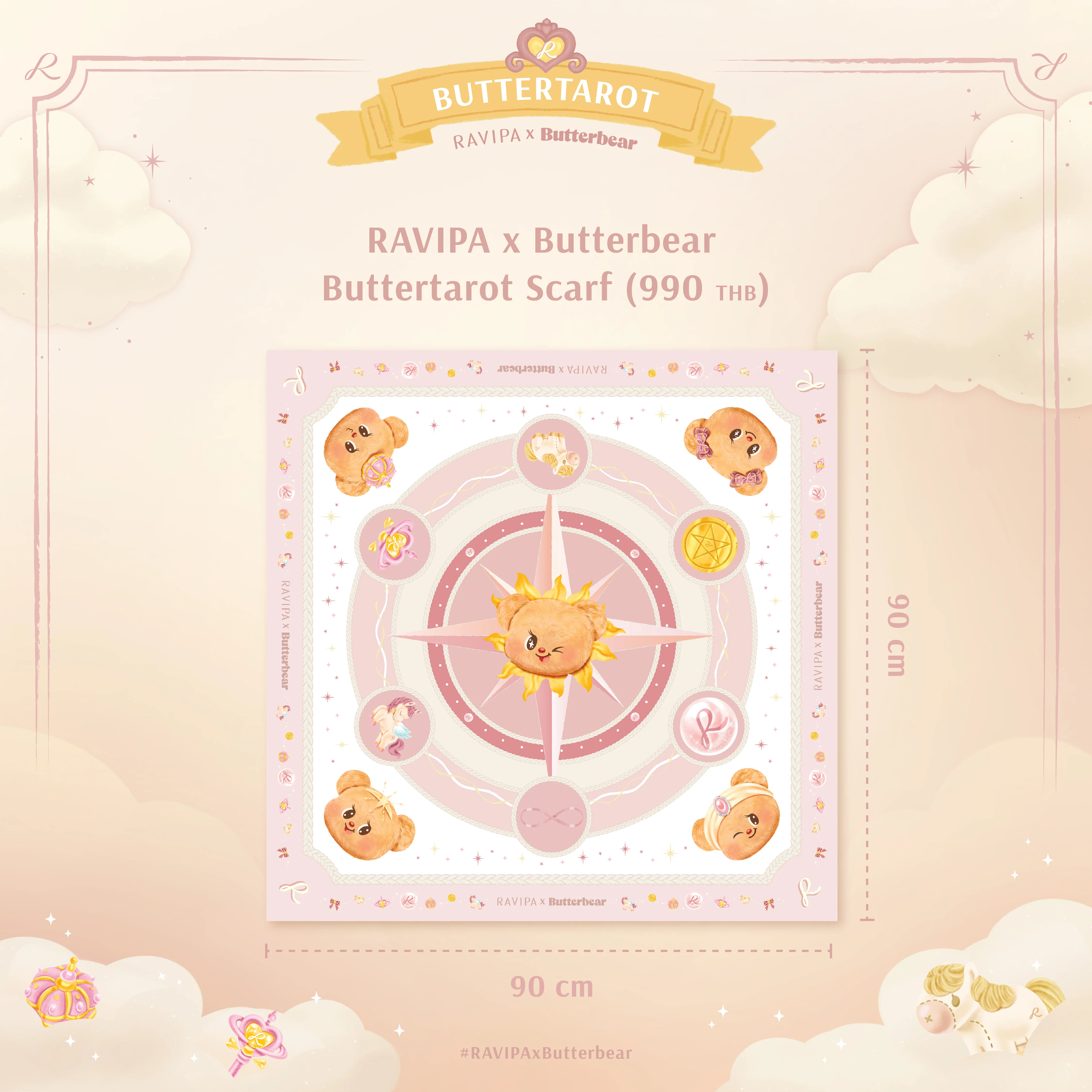 RAVIPA x Butterbear - Buttertarot Scarf - Image 5