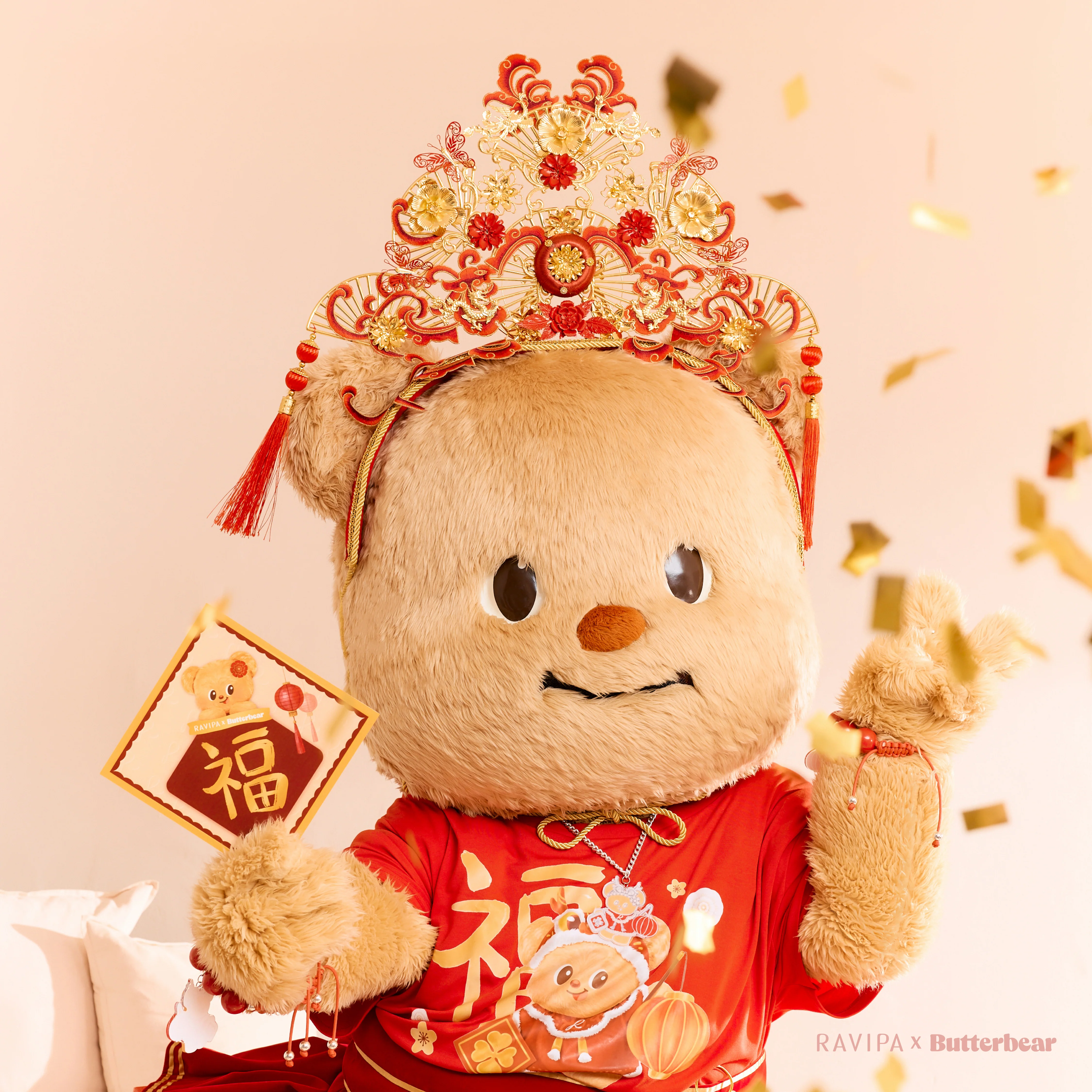 Butterbear Dragon-Heng Red Tees - Image 3
