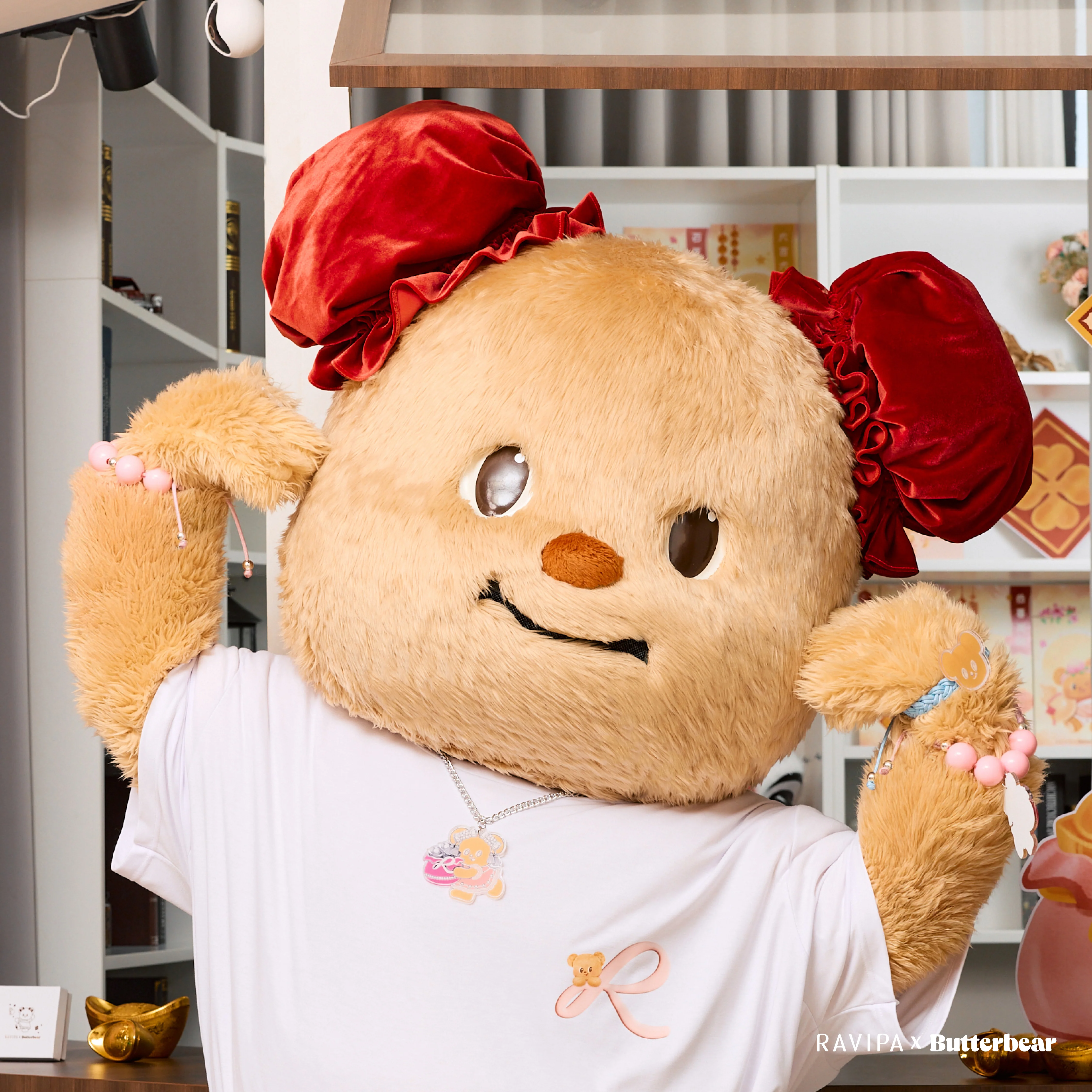 Butterbear Golden-Bucket White Tees - Image 4
