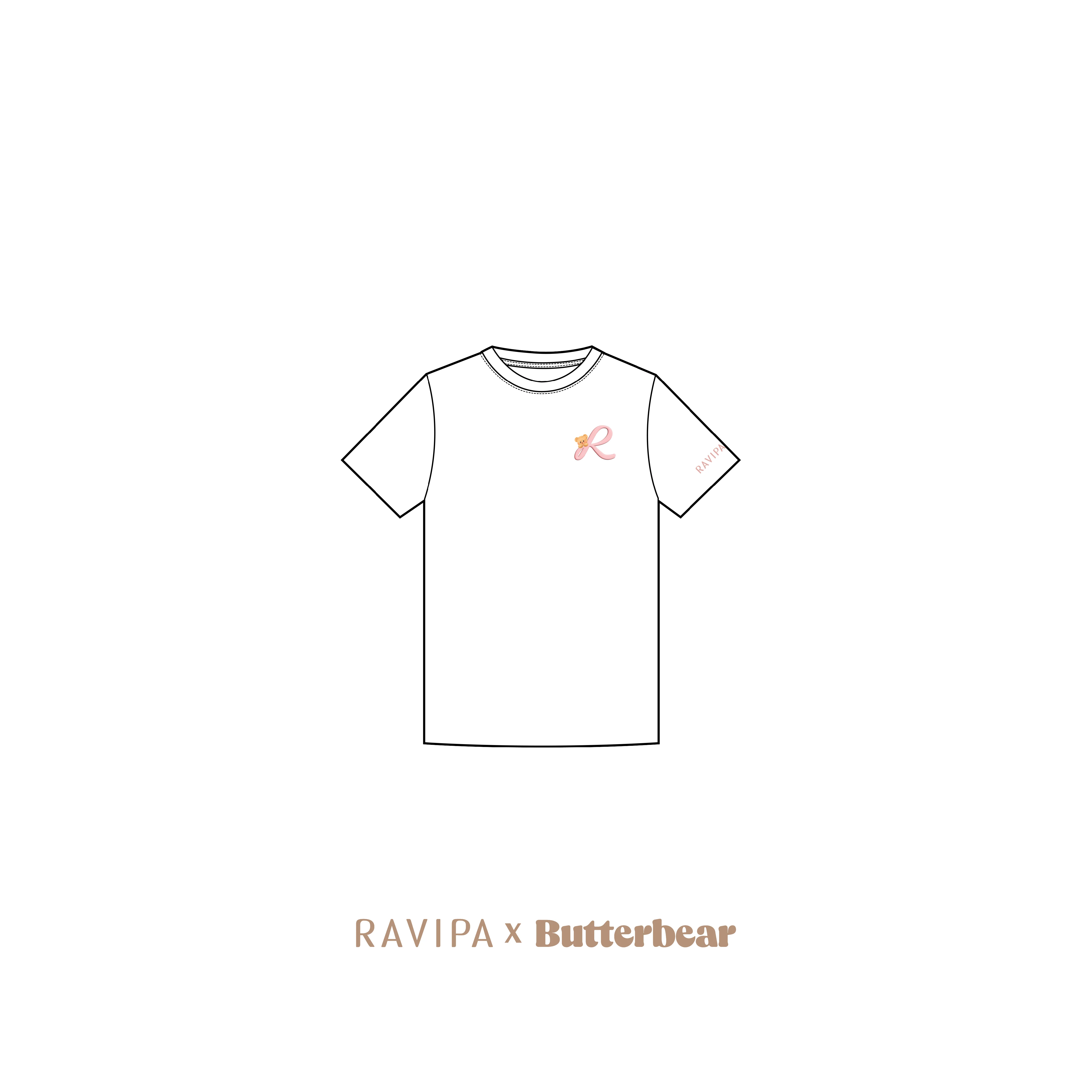 Butterbear Golden-Bucket White Tees - Image 6