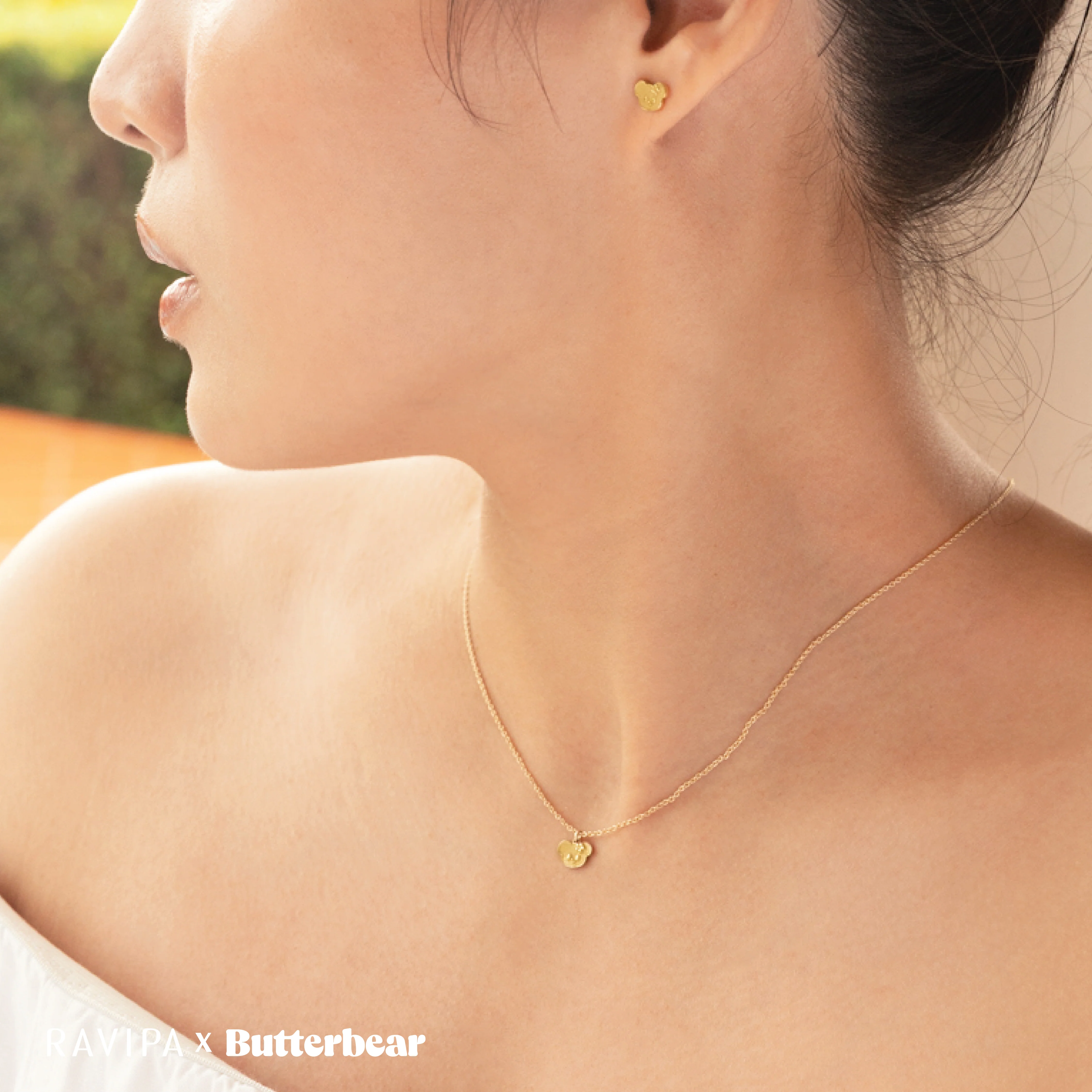 RAVIPA x Butterbear - Golden Gold Studs - Image 3
