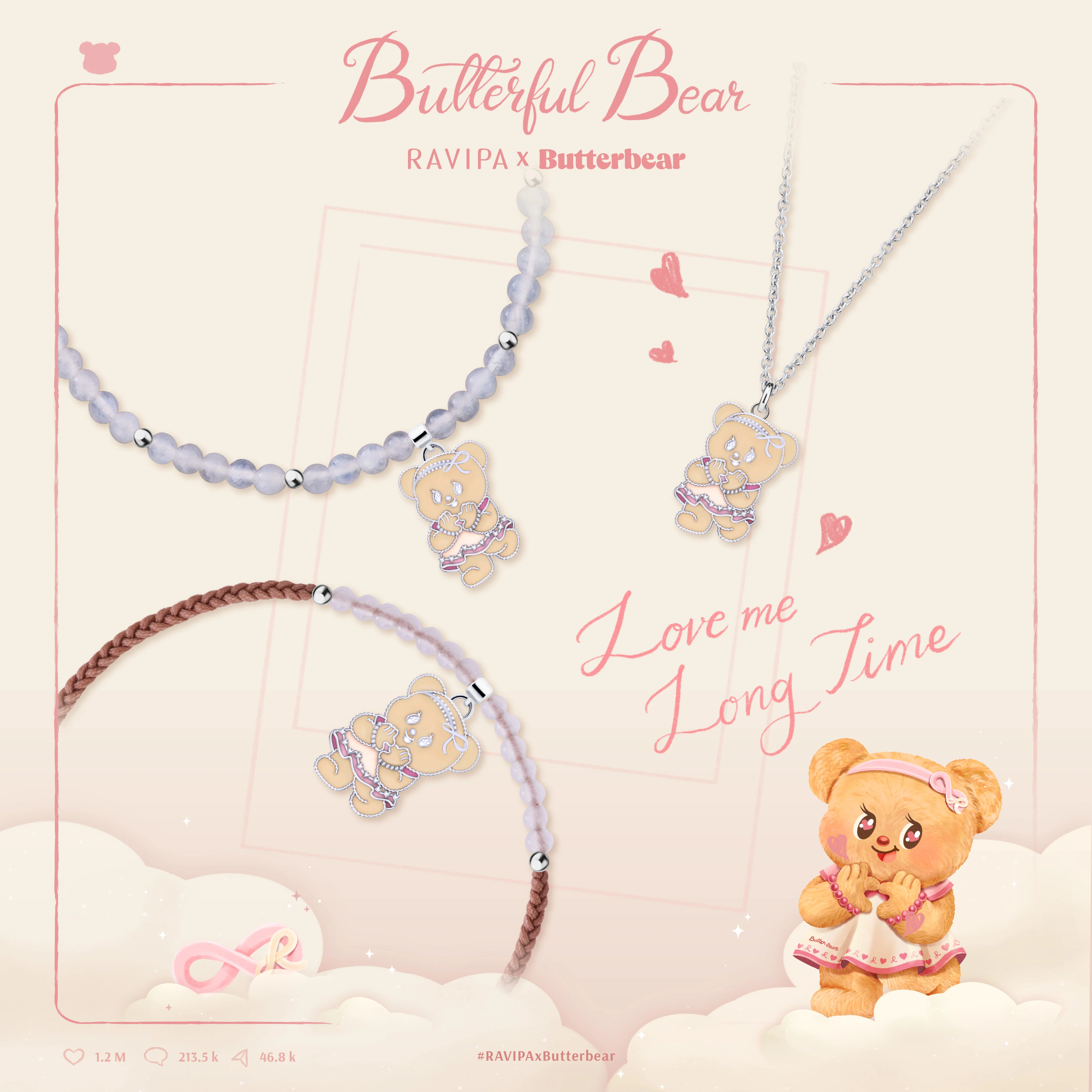 RAVIPA x Butterbear - Love Me Longtime and Moonstone Bracelet - Image 5
