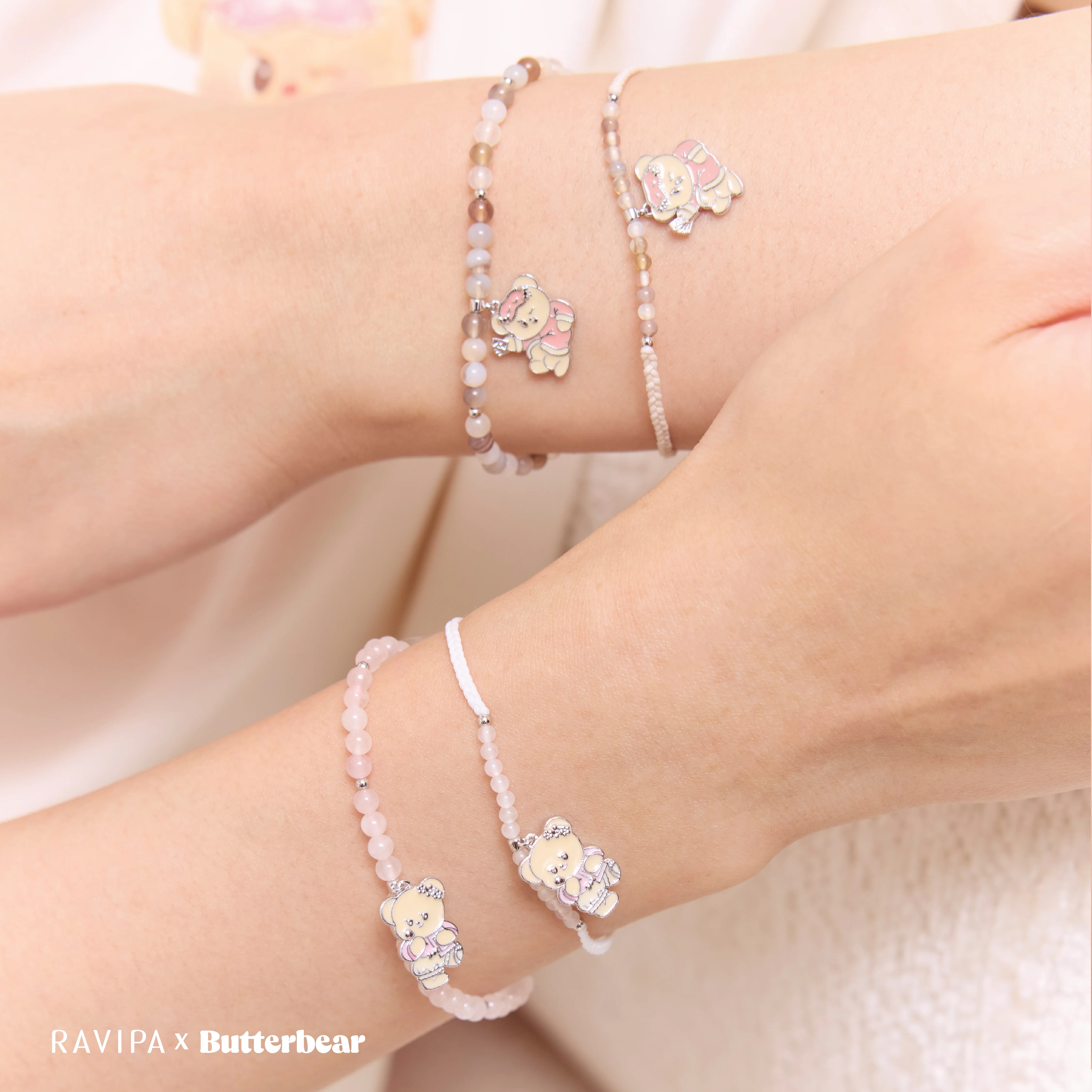 RAVIPA x Butterbear - Rise and Shine and Botswana Agate Bracelet - Image 7
