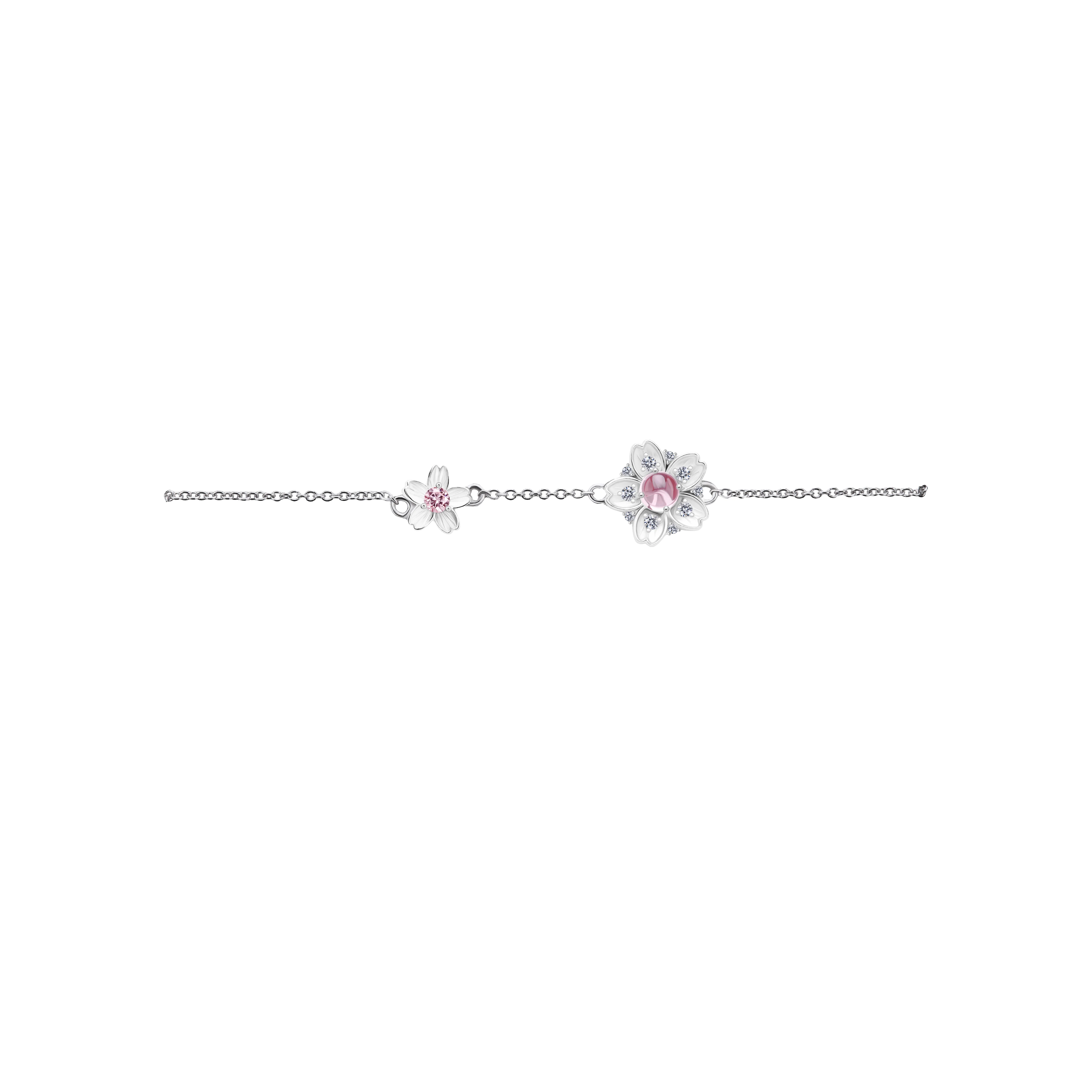Blooming Sakura Chain Bracelet