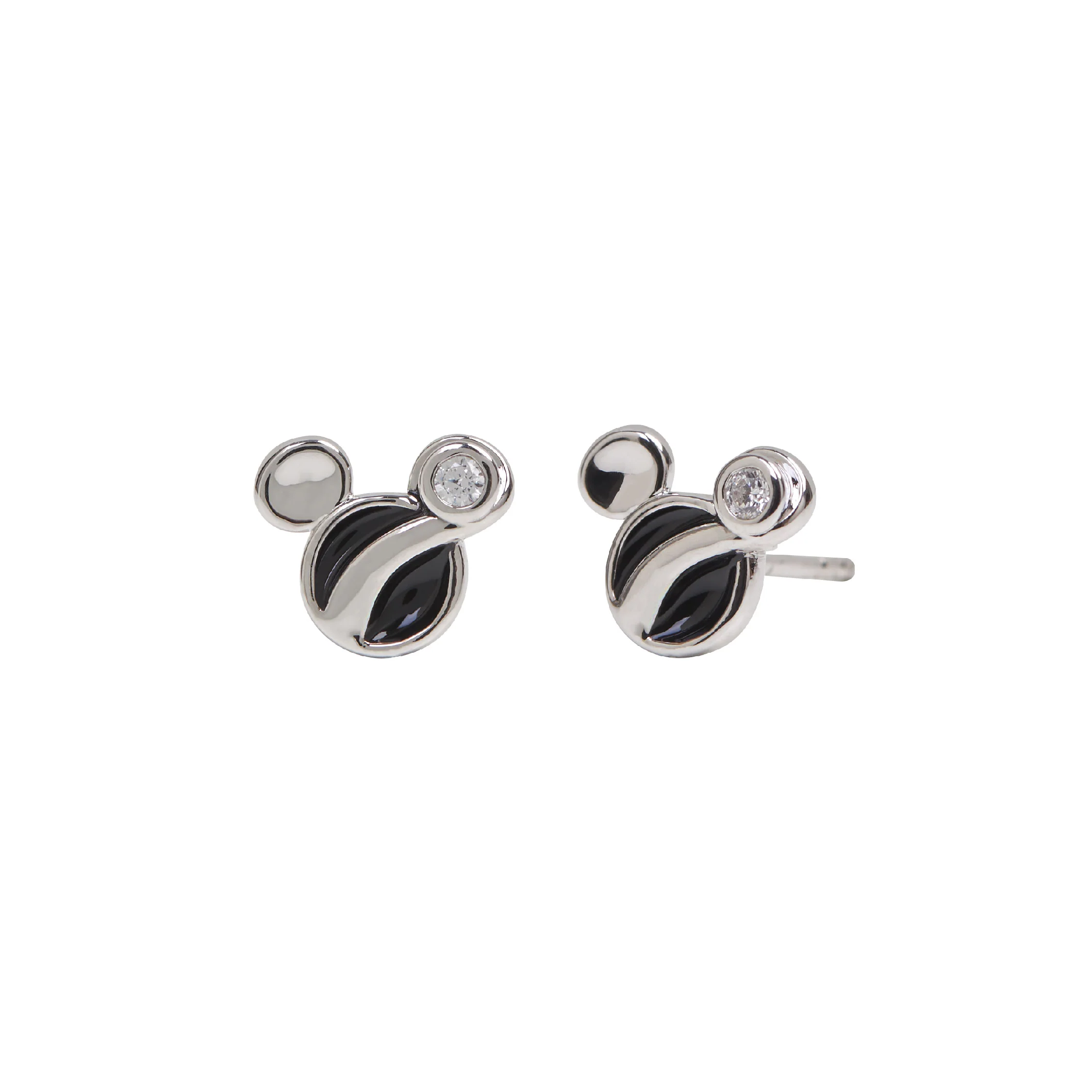 Mickey Mouse Magical Silver Diamond Studs