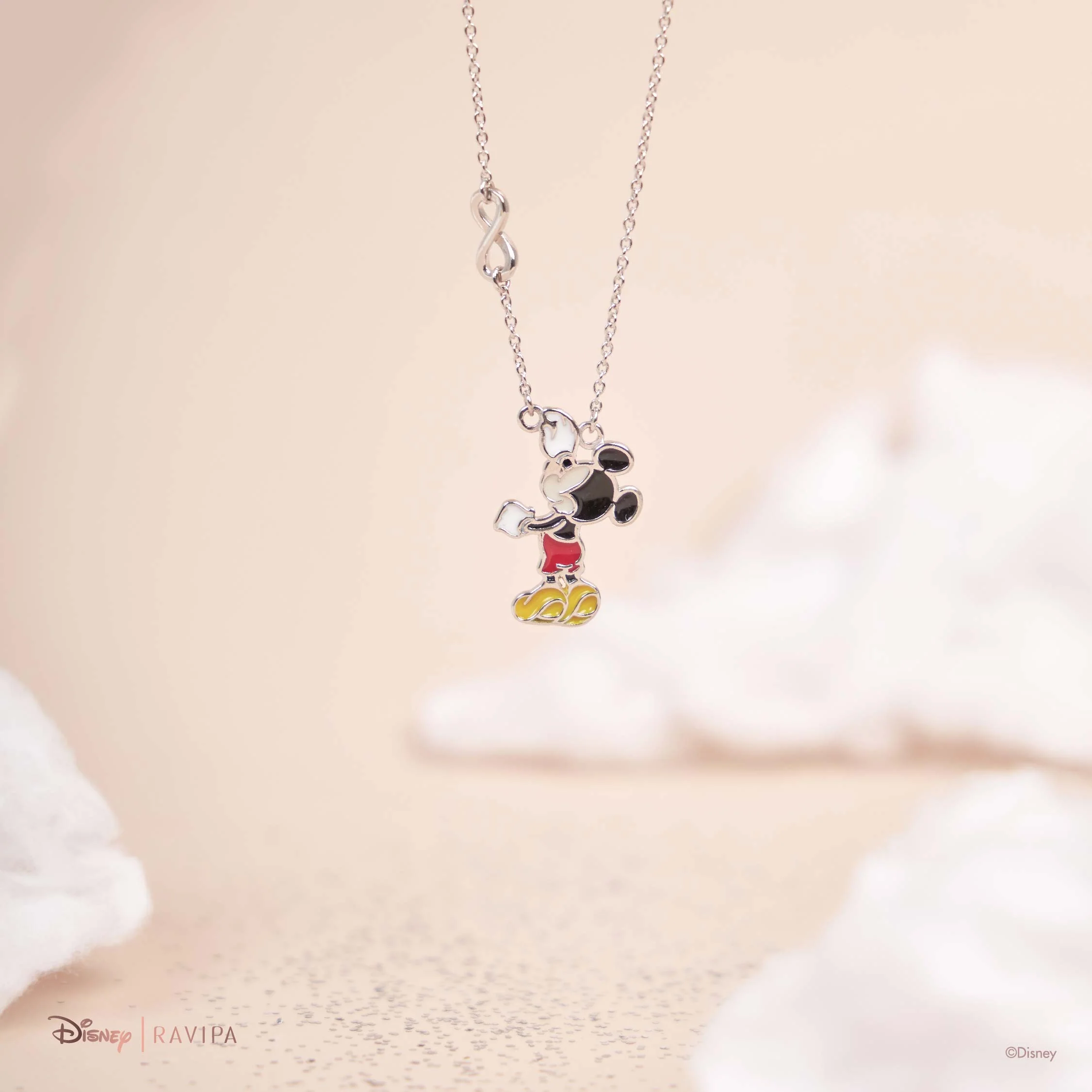 Mickey Mouse Infinity Silver Necklace - Image 3