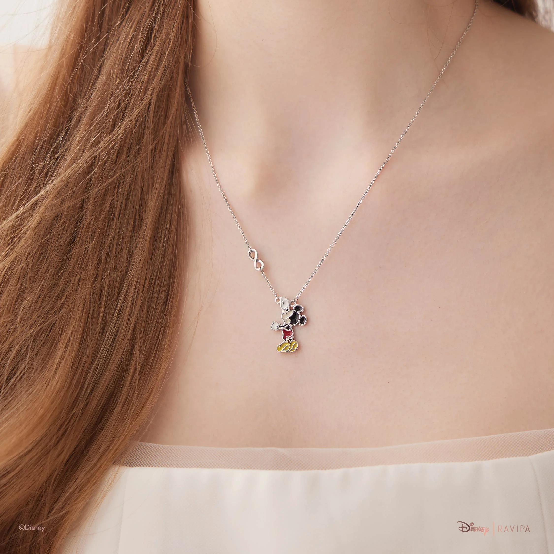 Mickey Mouse Infinity Silver Necklace - Image 4