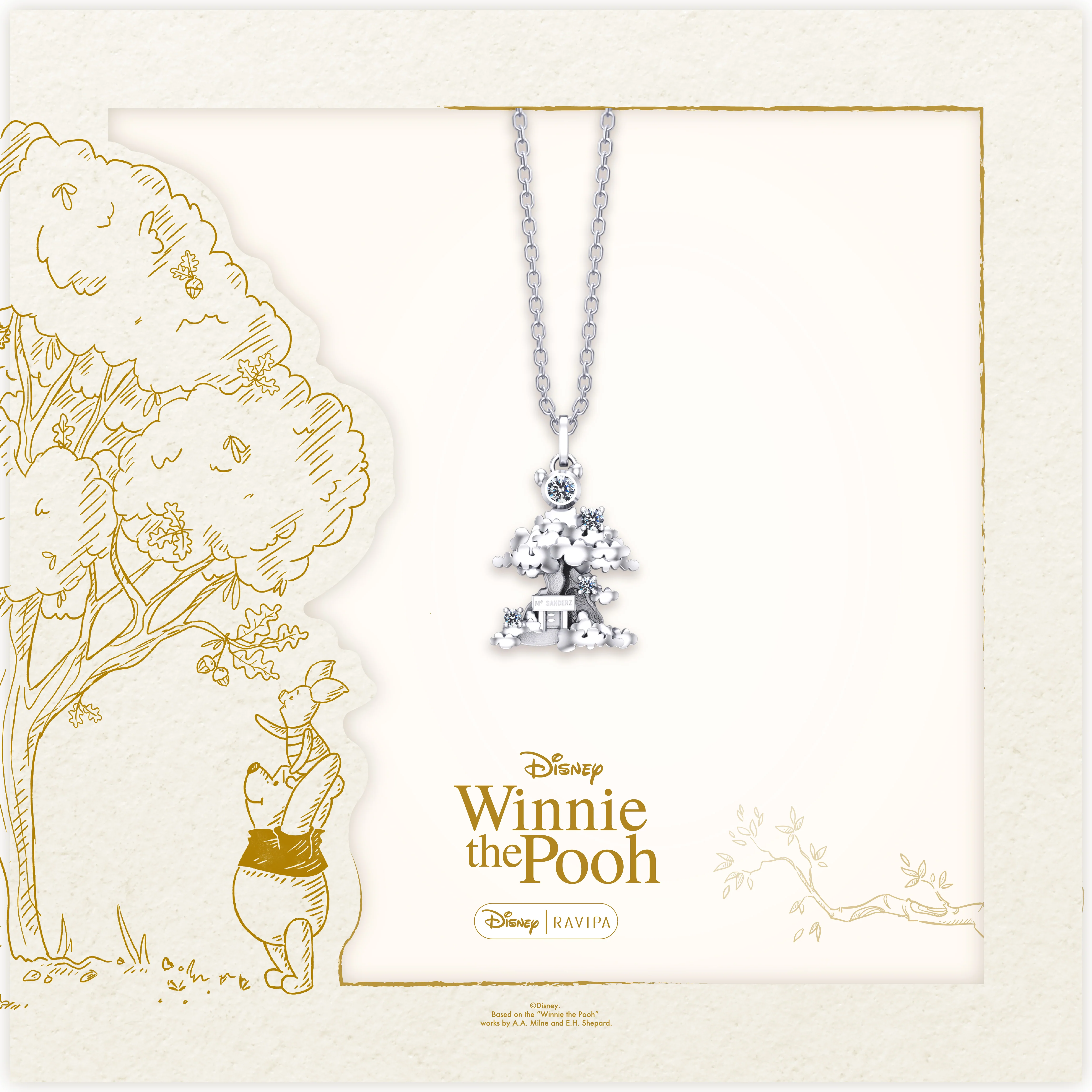 Winnie The Pooh Treehouse Silver Necklace - Image 3