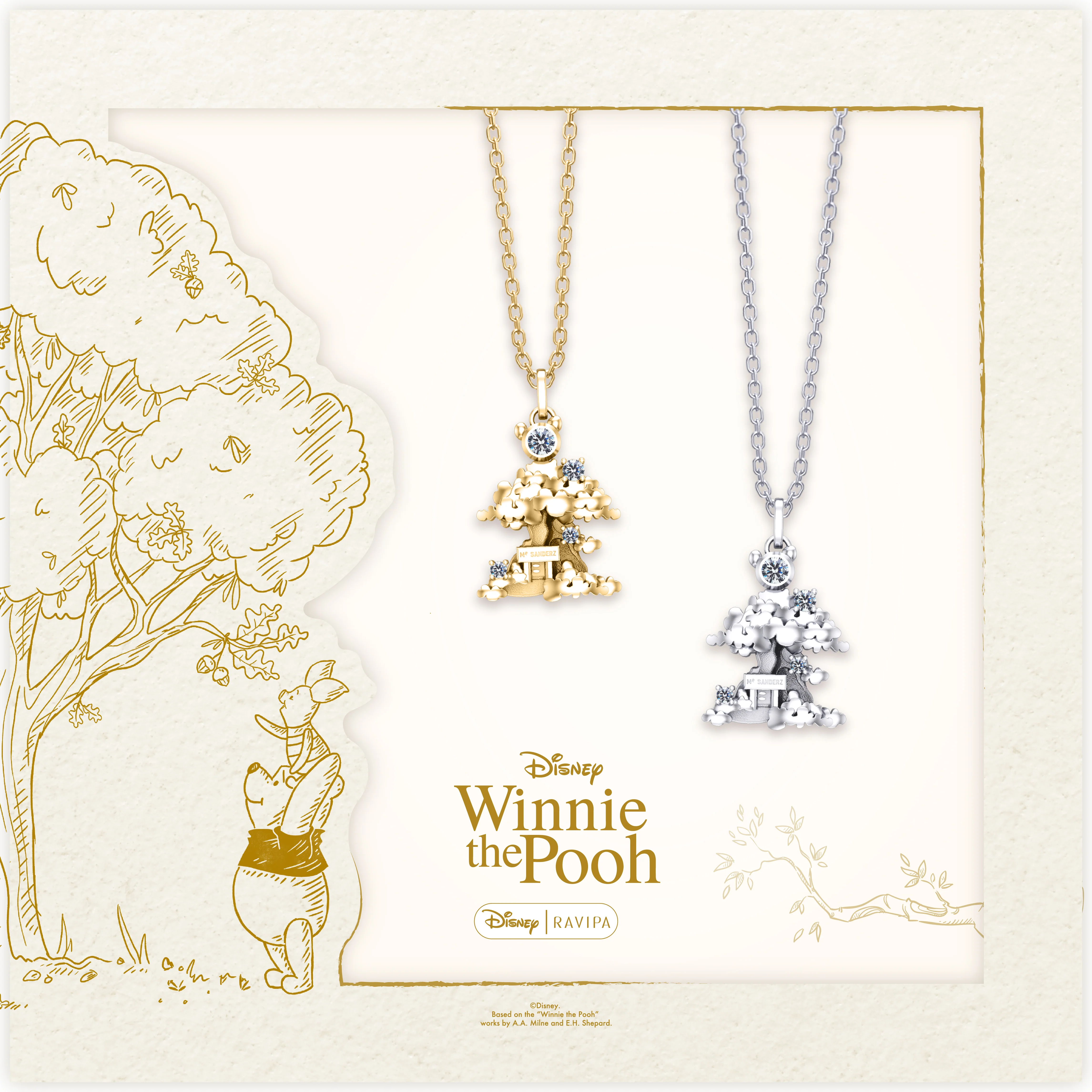 Winnie The Pooh Treehouse Silver Necklace - Image 4