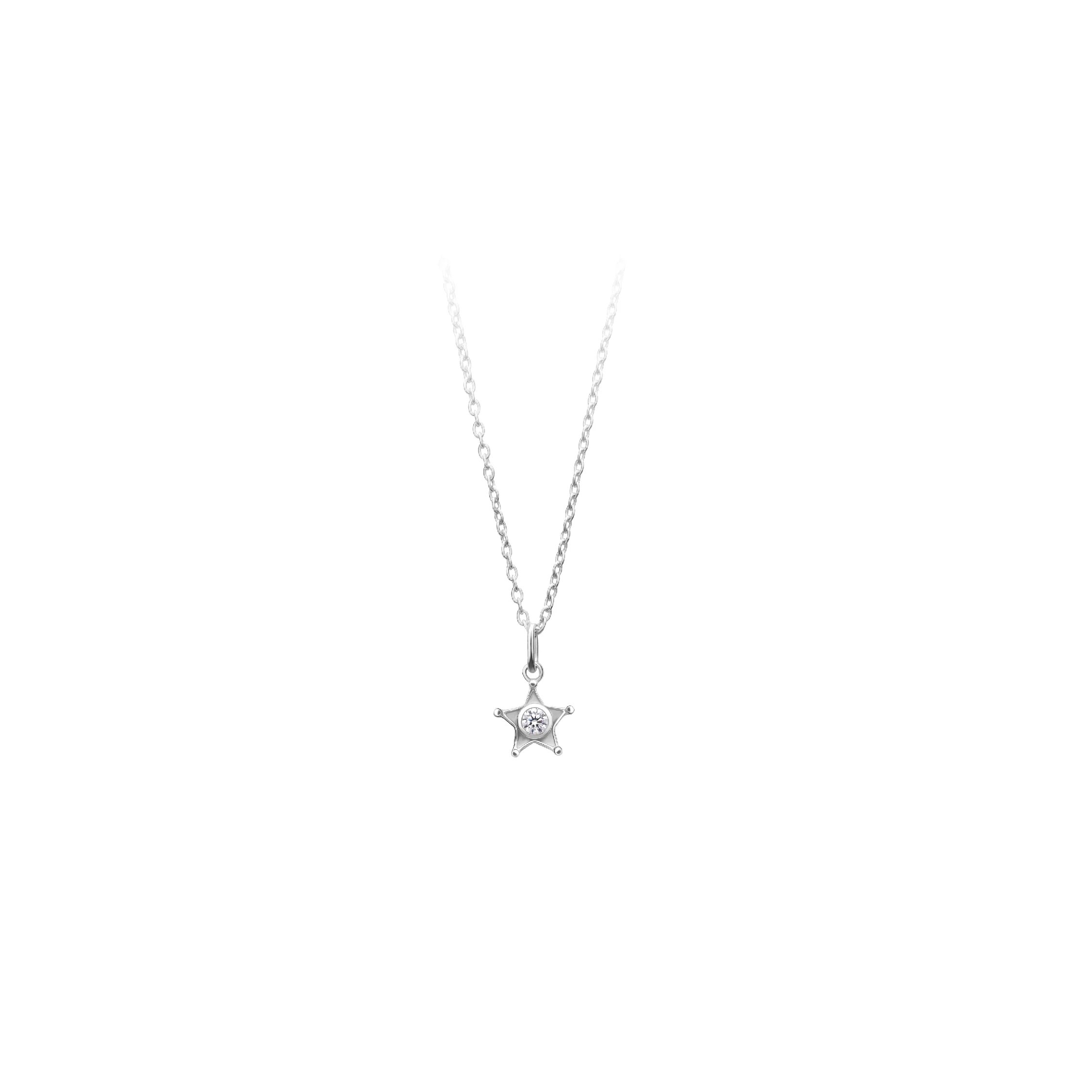 Toy Story Sheriff. Star. Hero. Silver Necklace