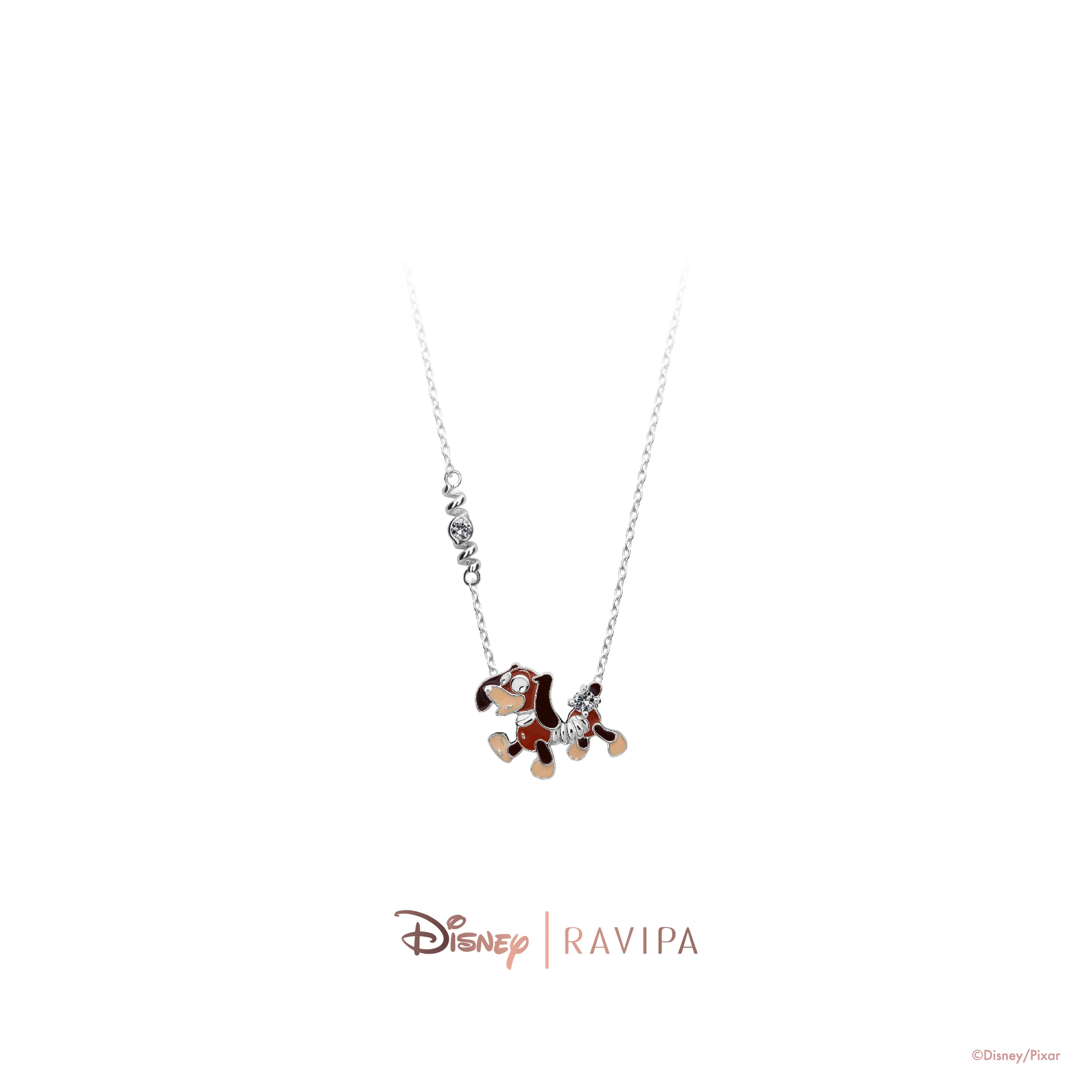 Toy Story Slinky Dog Silver Necklace - Image 2