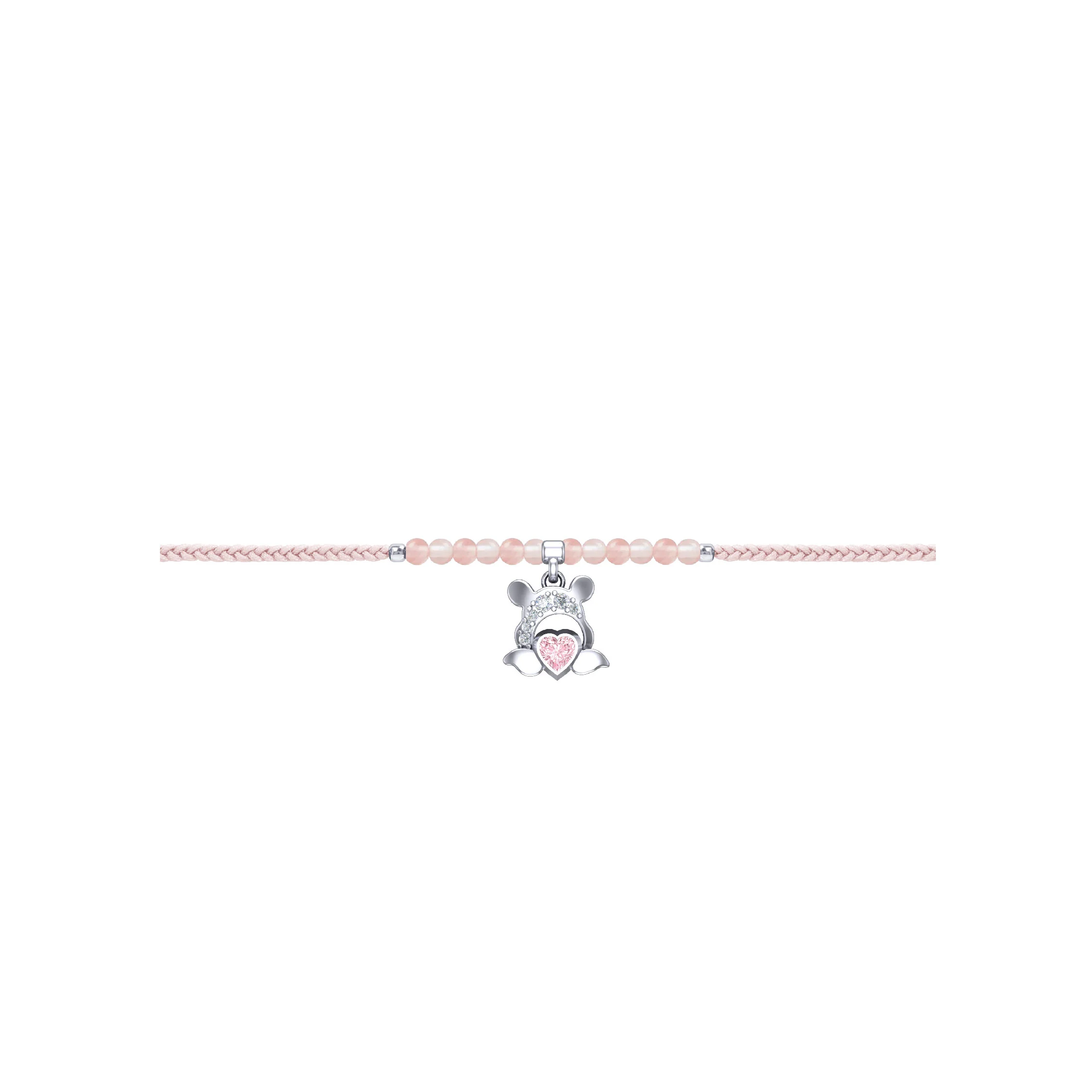Winnie The Pooh Love Silver Bracelet