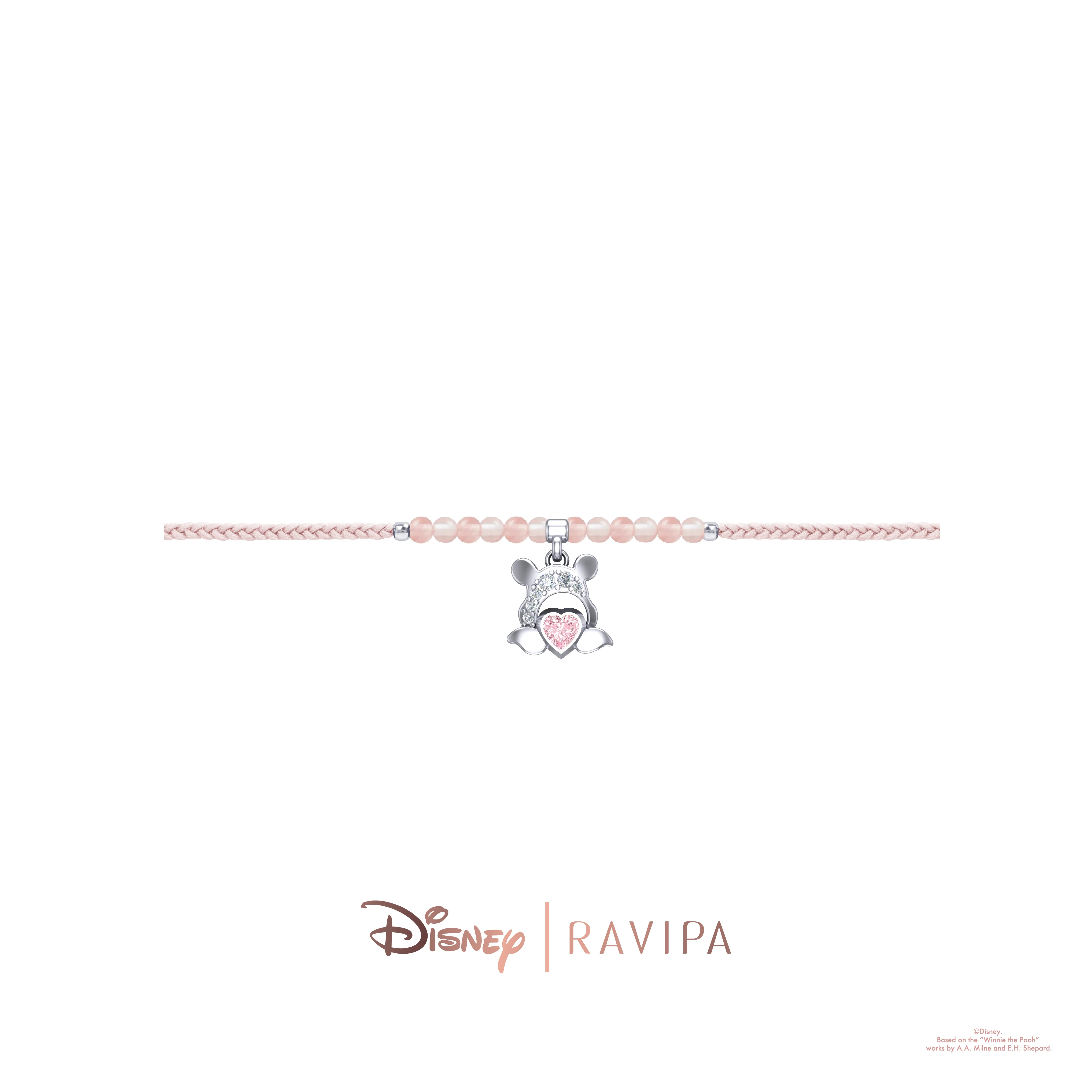 Winnie The Pooh Love Silver Bracelet - Image 2