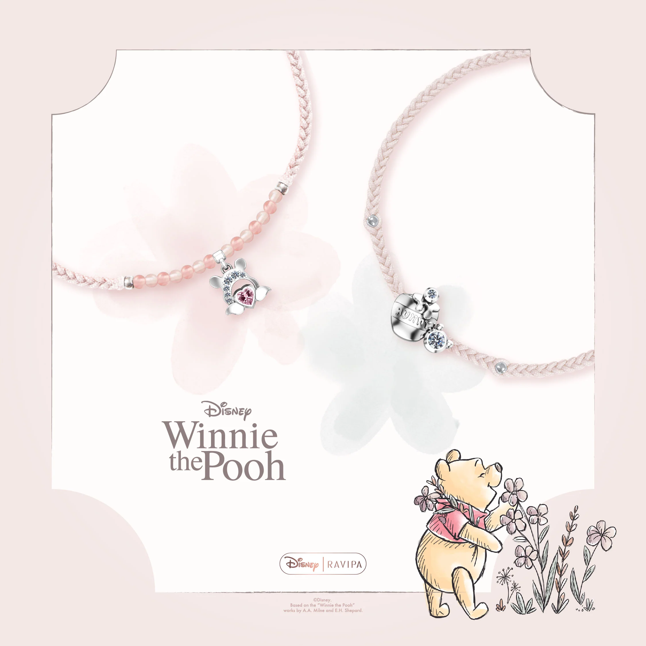 Winnie The Pooh Love Silver Bracelet - Image 3