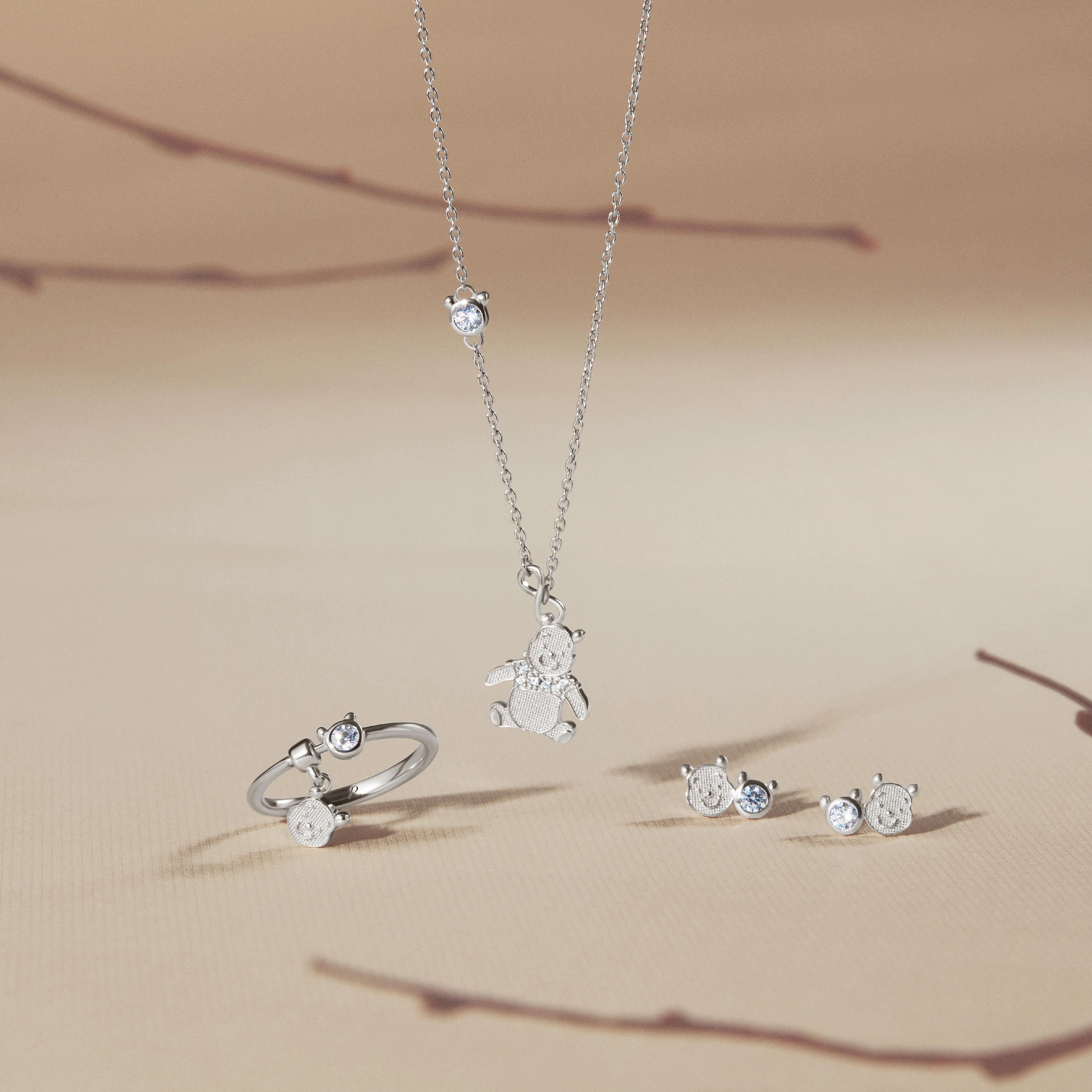 Winnie The Pooh Signature Silver Studs - Image 5