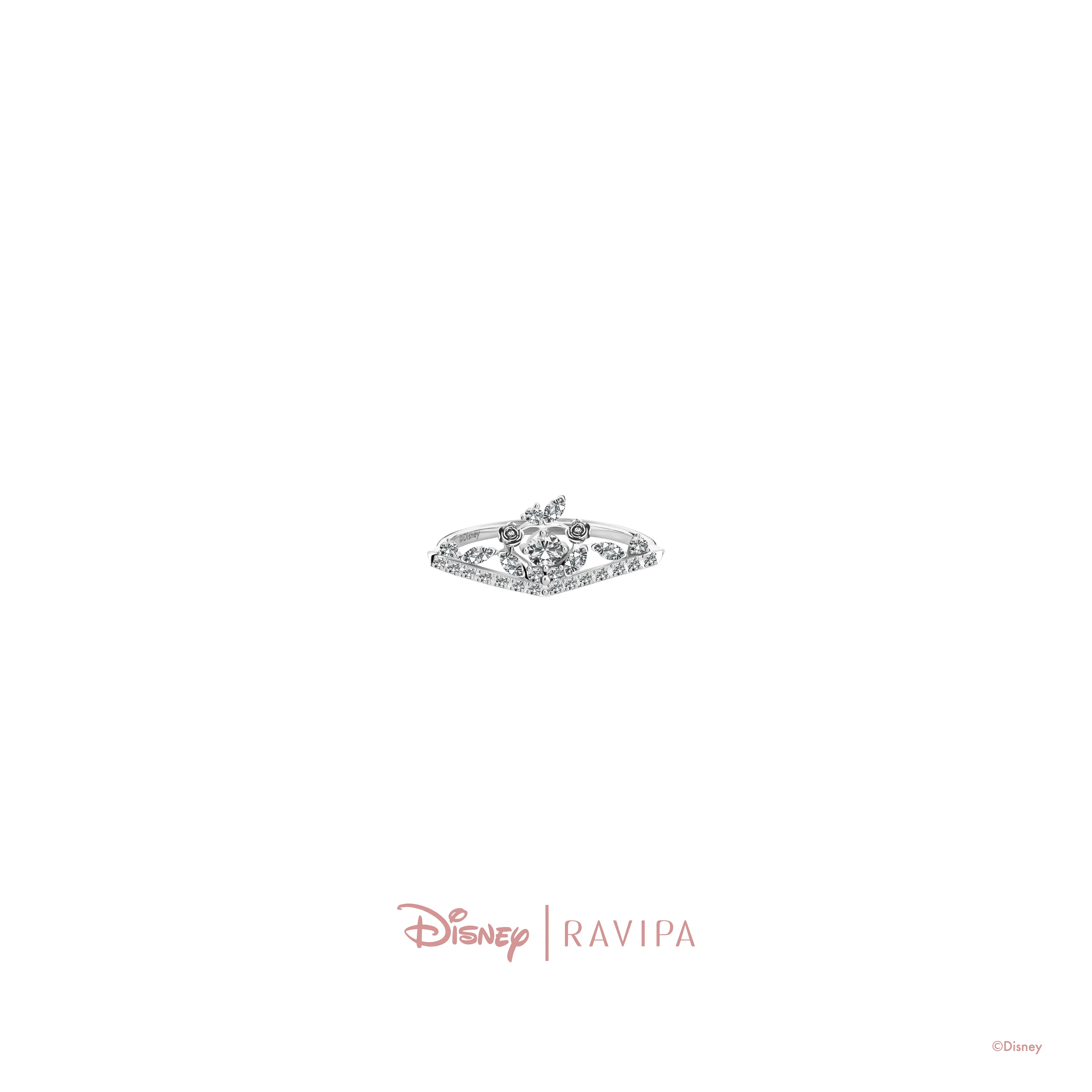 Snow White Crown Silver Ring - Image 2