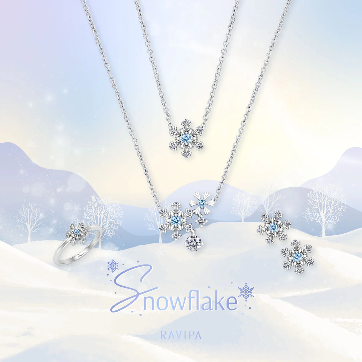 RAVIPA Snowflake Glacia Necklace - Image 4