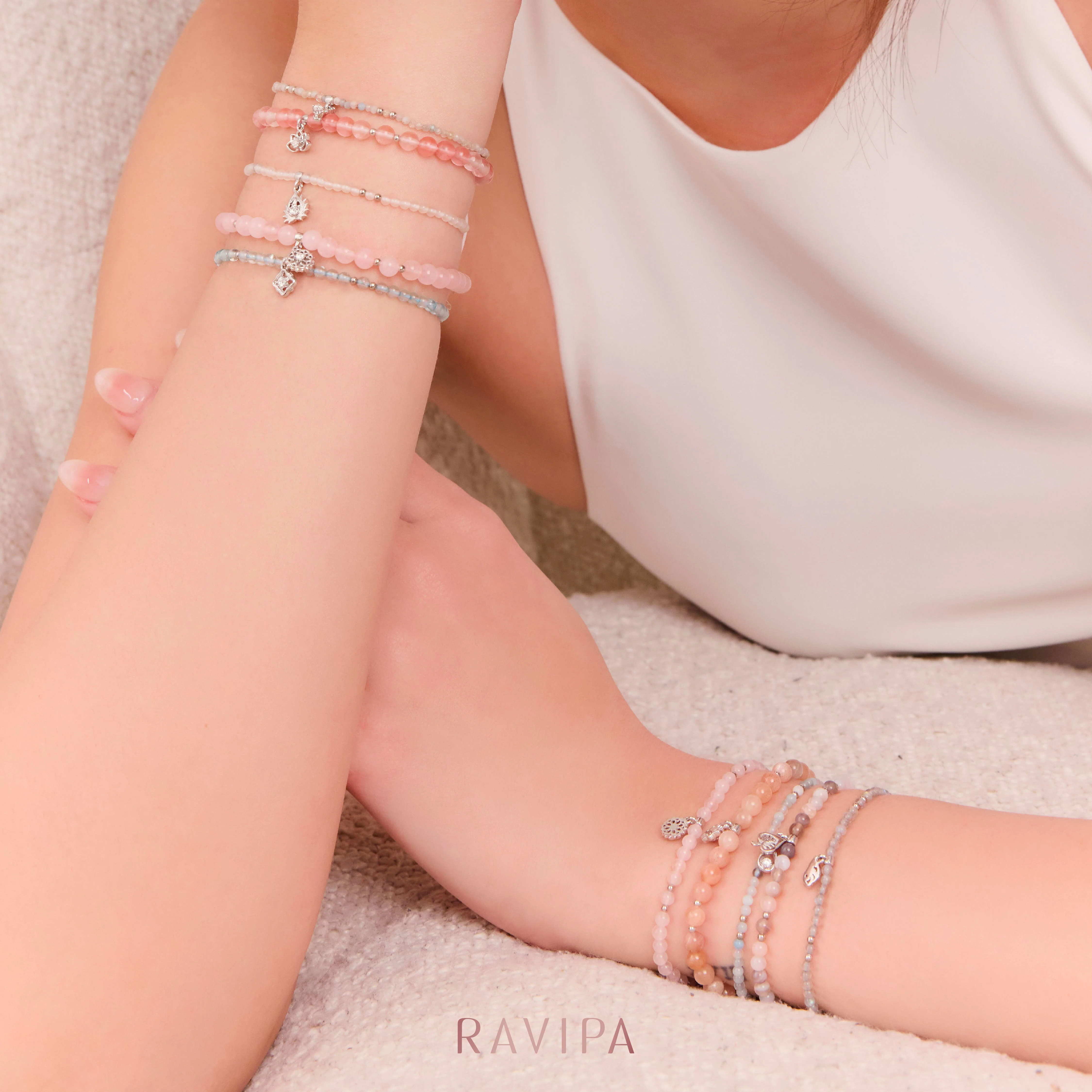 Sun Wukong Aquamarine All-around Bracelet - Image 8