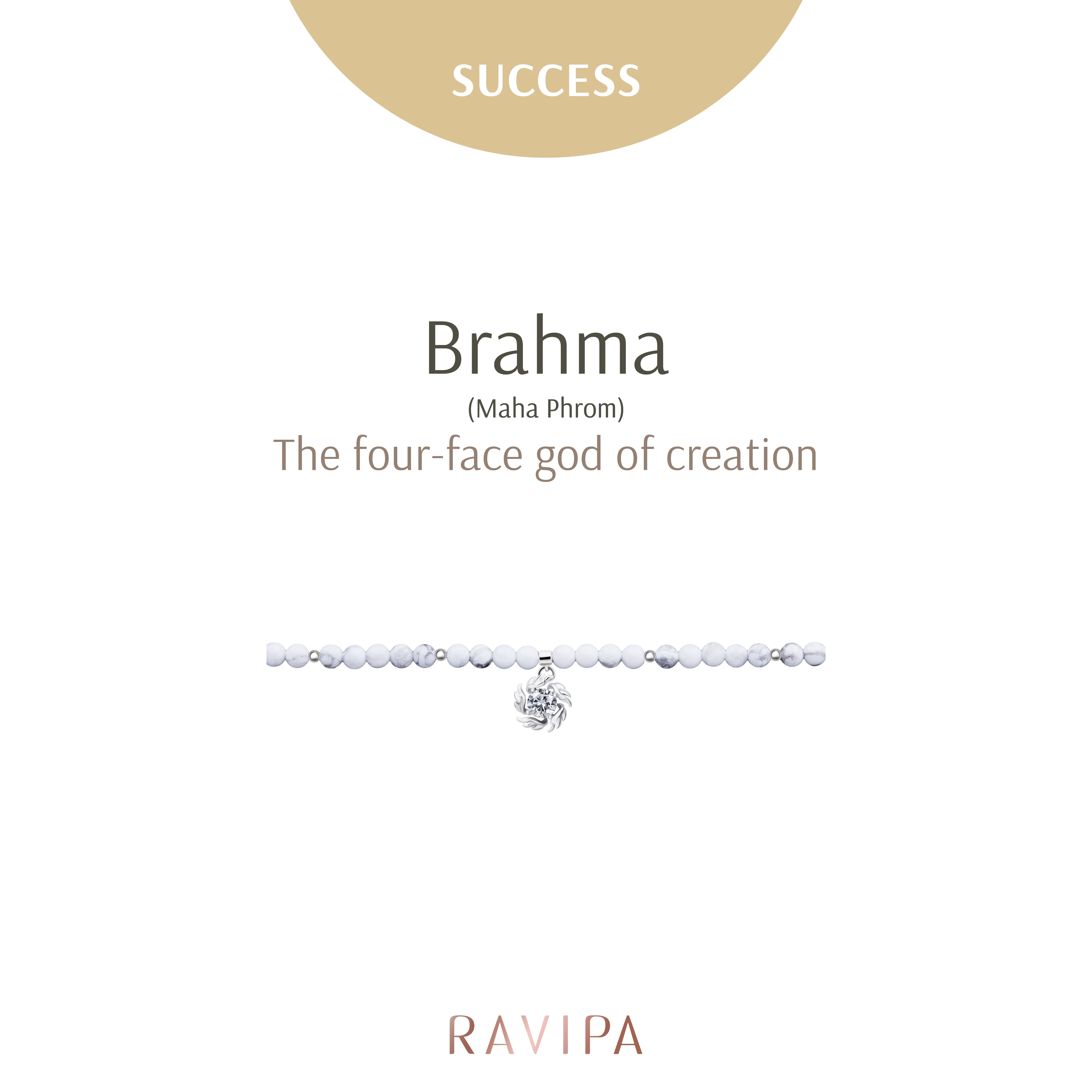 The Four-Face - Maha Phrom White Howlite Bracelets - Image 5