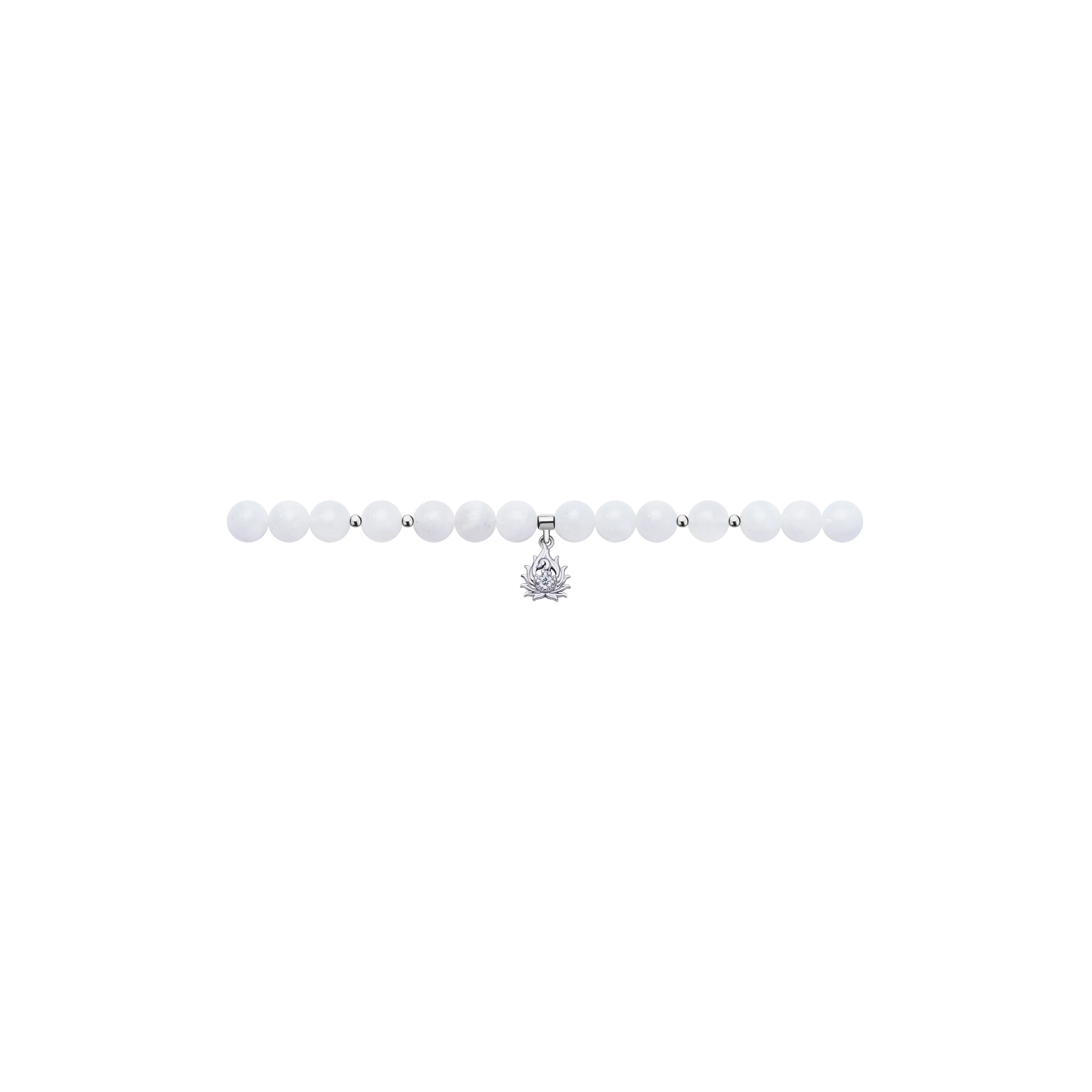 The Four Faces White Moonstone All-around Bracelet - Image 6