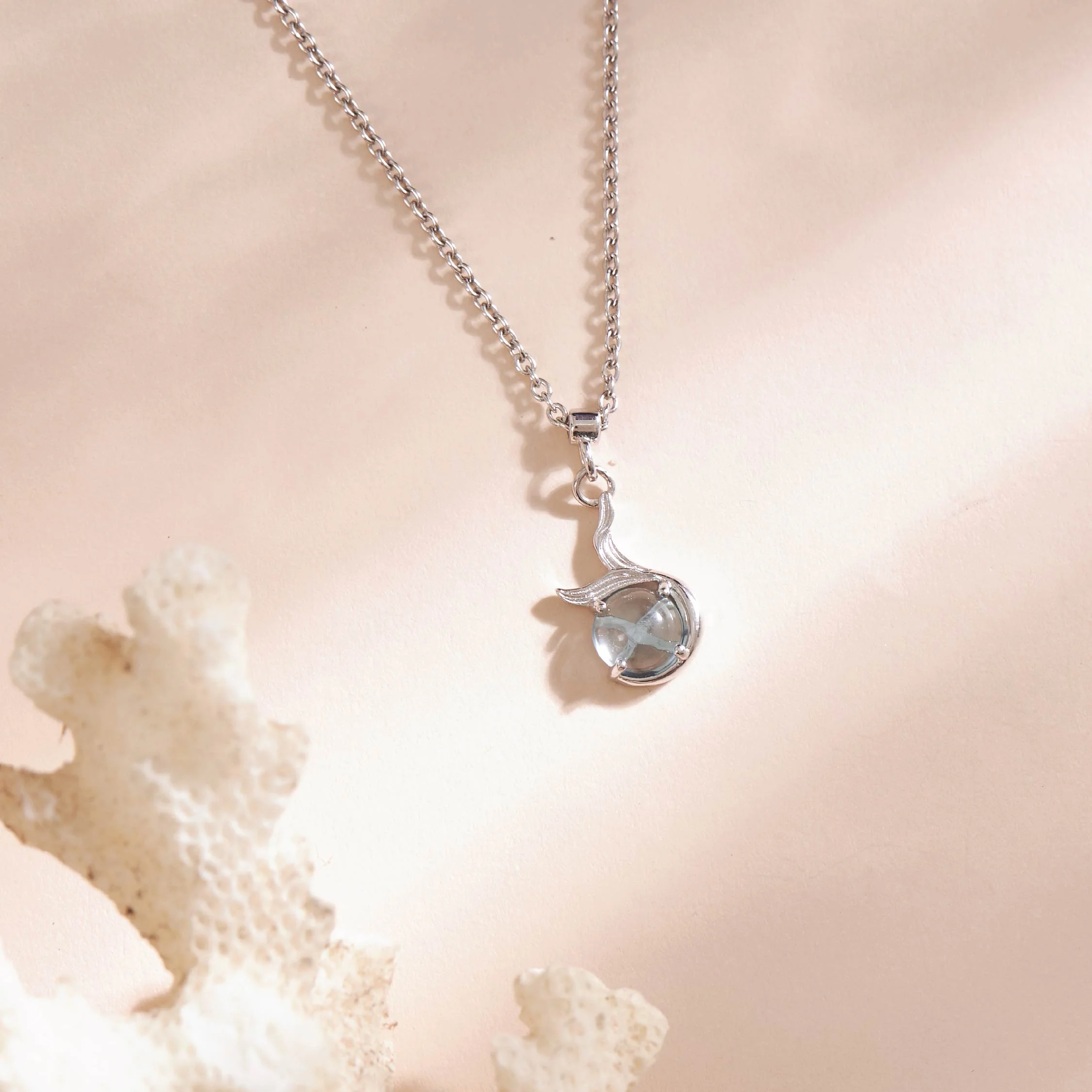 The Little Mermaid Ariel Diamond Silver Necklace - Image 3
