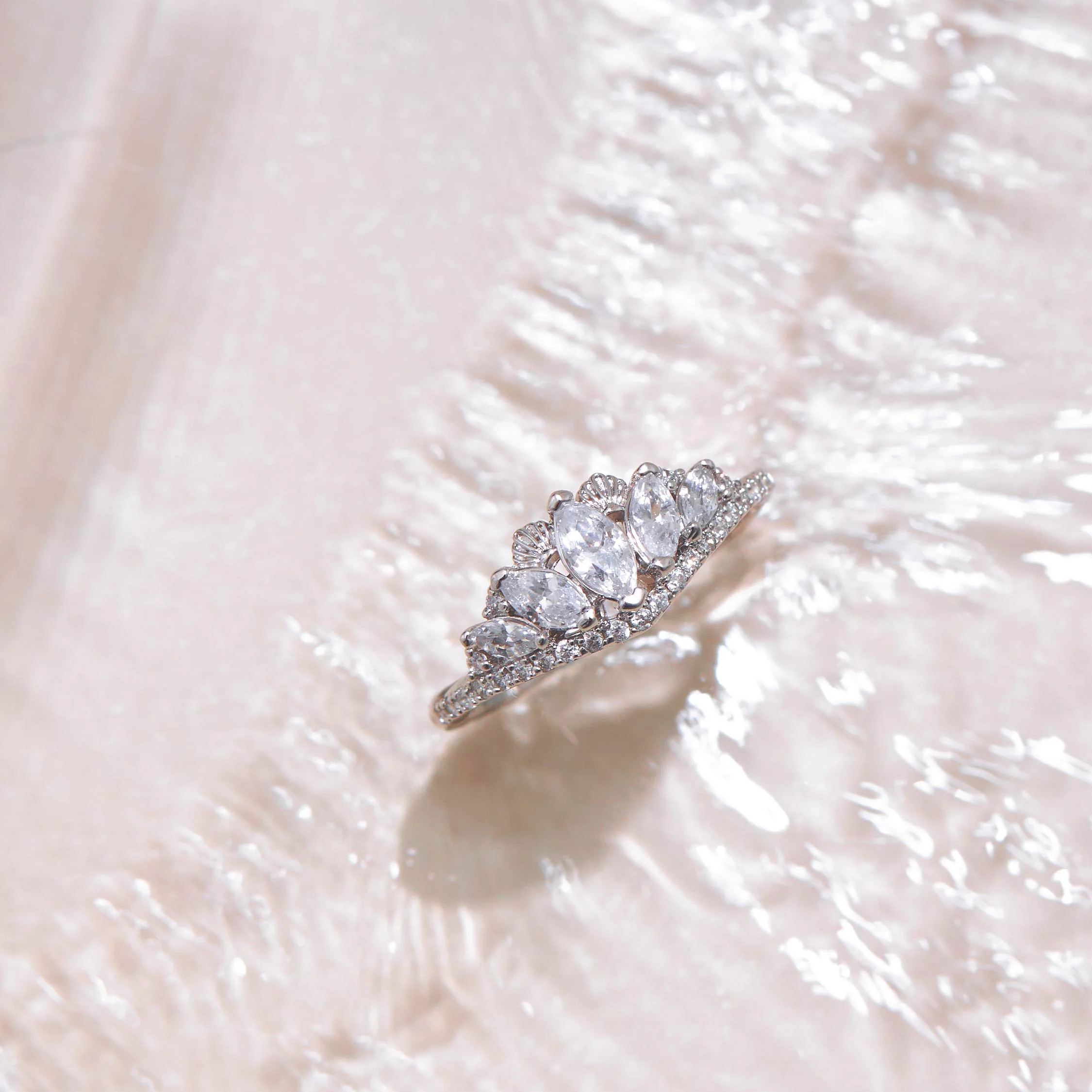 The Little Mermaid Ariel Tiara Silver Ring - Image 4