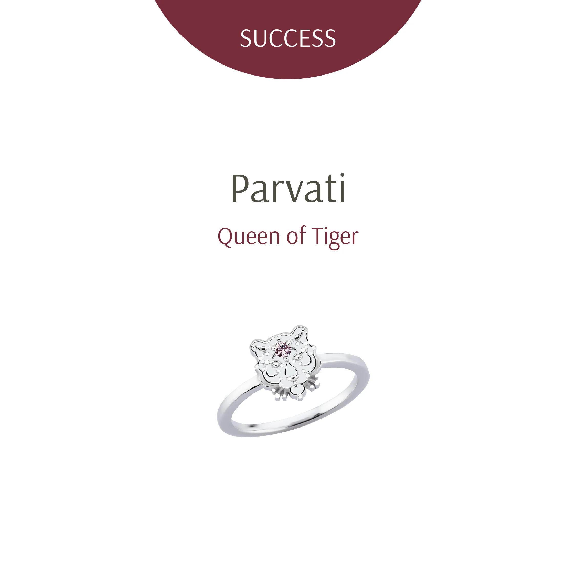 Queen of Tiger The White Tiger Silver Ring - Image 2