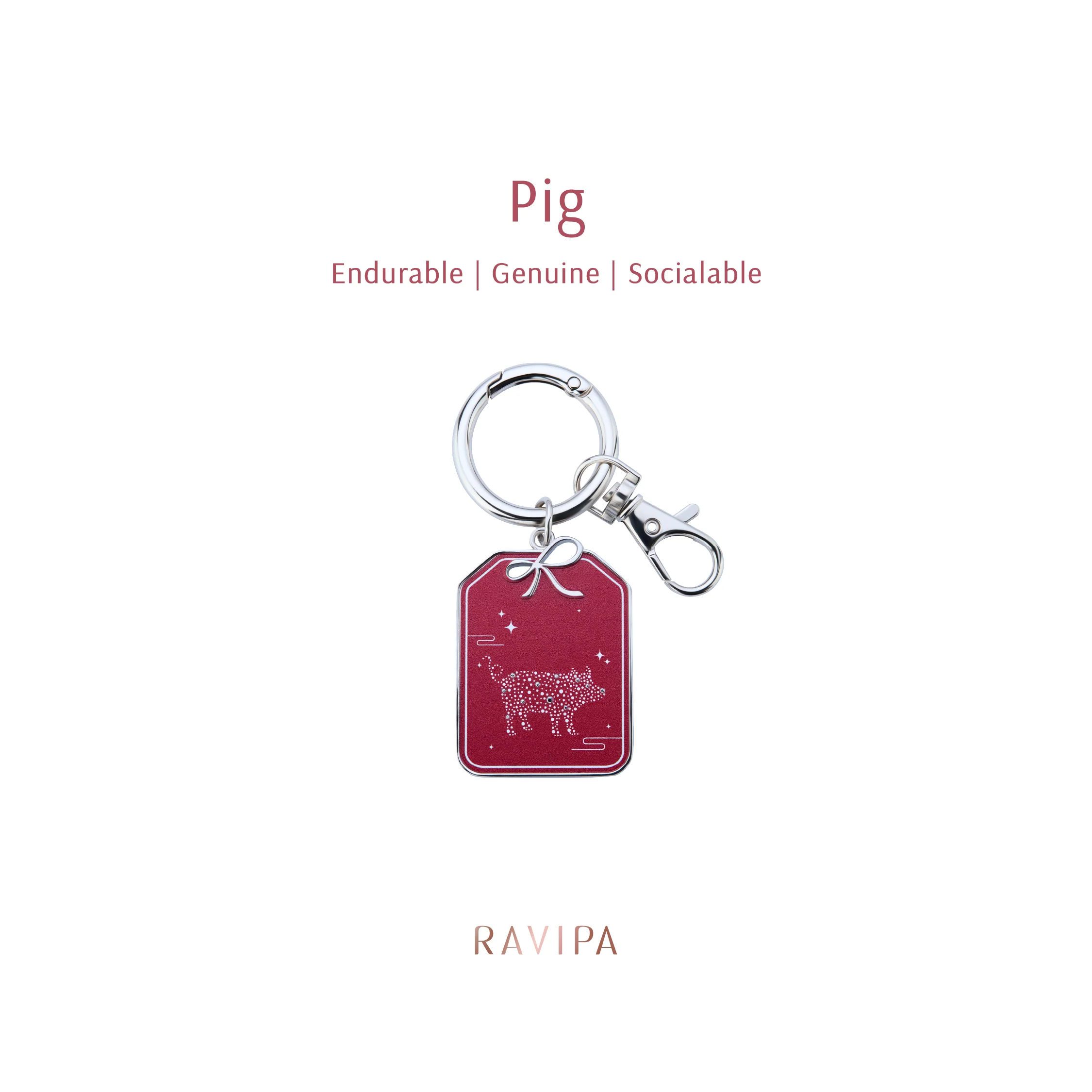 The Year of the Pig Keyring - Image 2